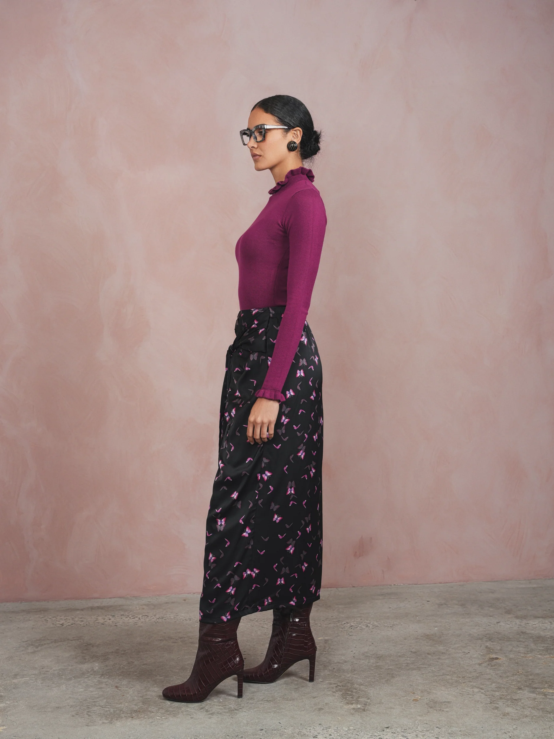 Tie-Front Draped Skirt - Image 10