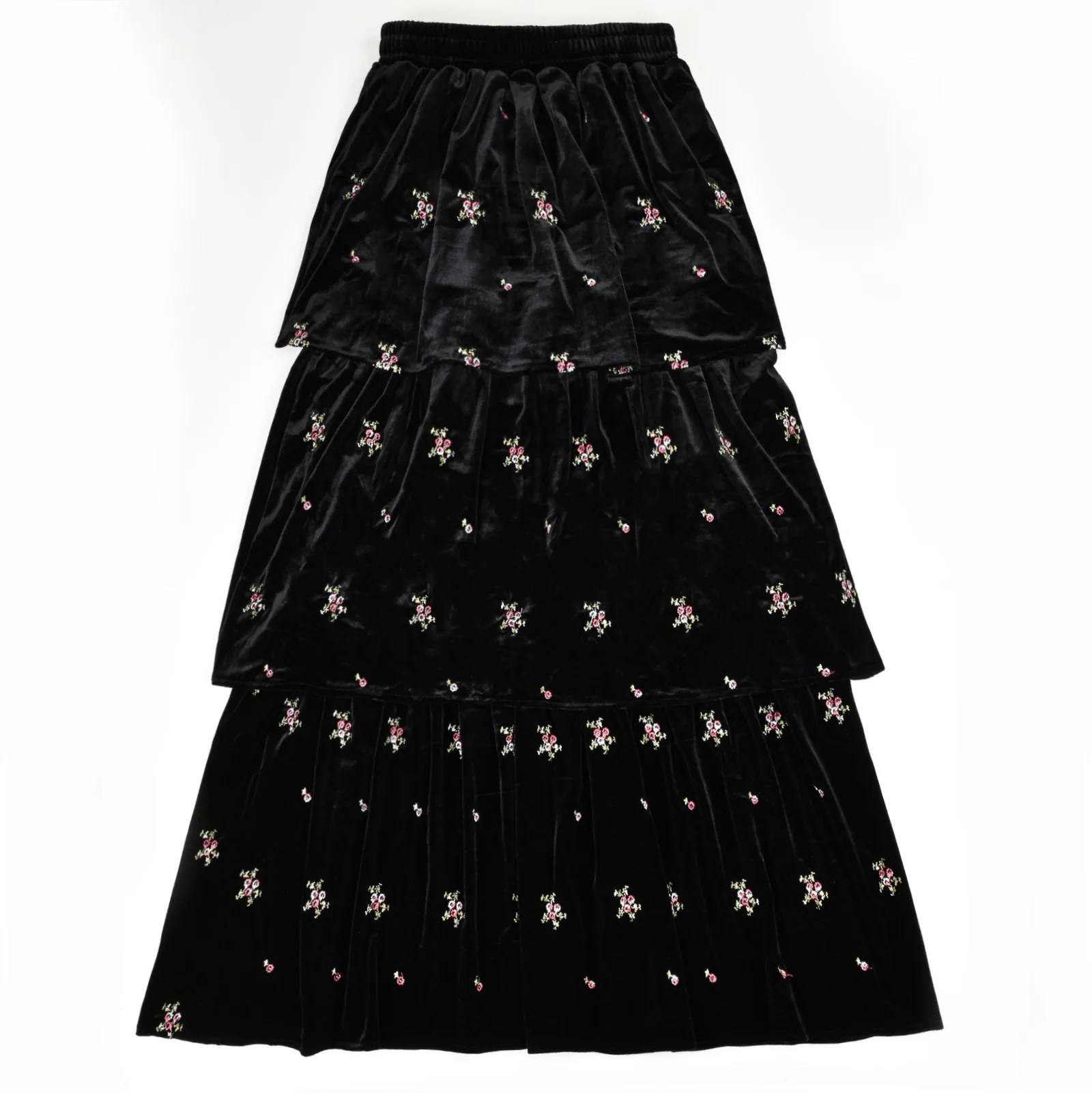 Velour Tiered Skirt - Image 12