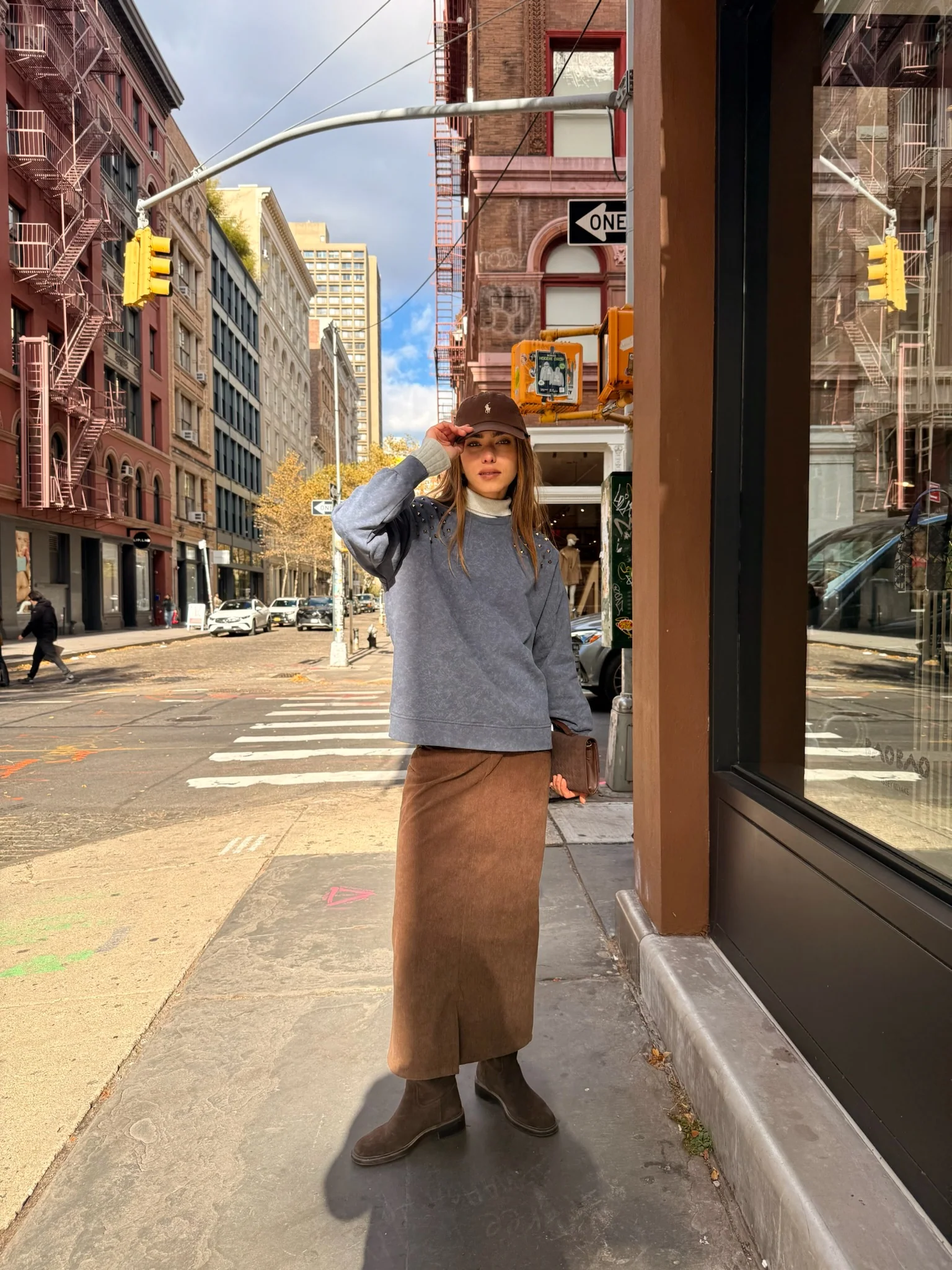 Corduroy Straight Skirt - Image 3