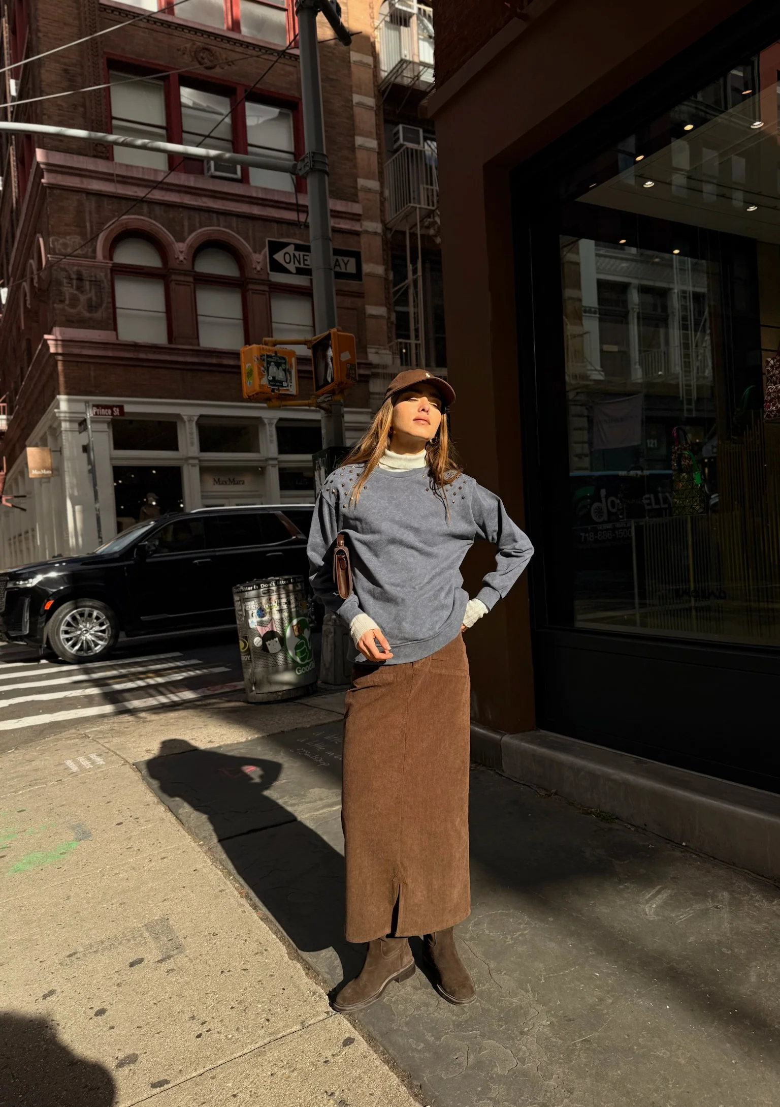 Corduroy Straight Skirt - Image 4