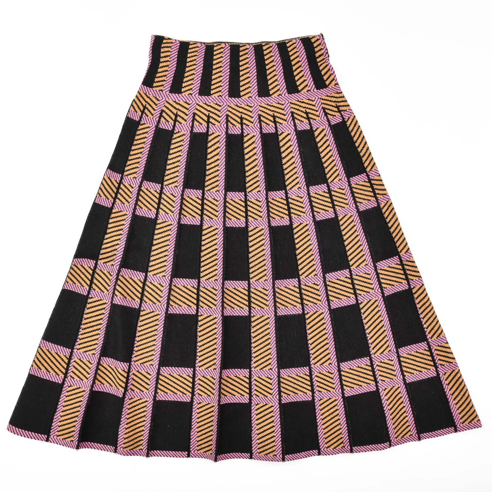 Jacquard Knit Pleated Skirt - Image 7