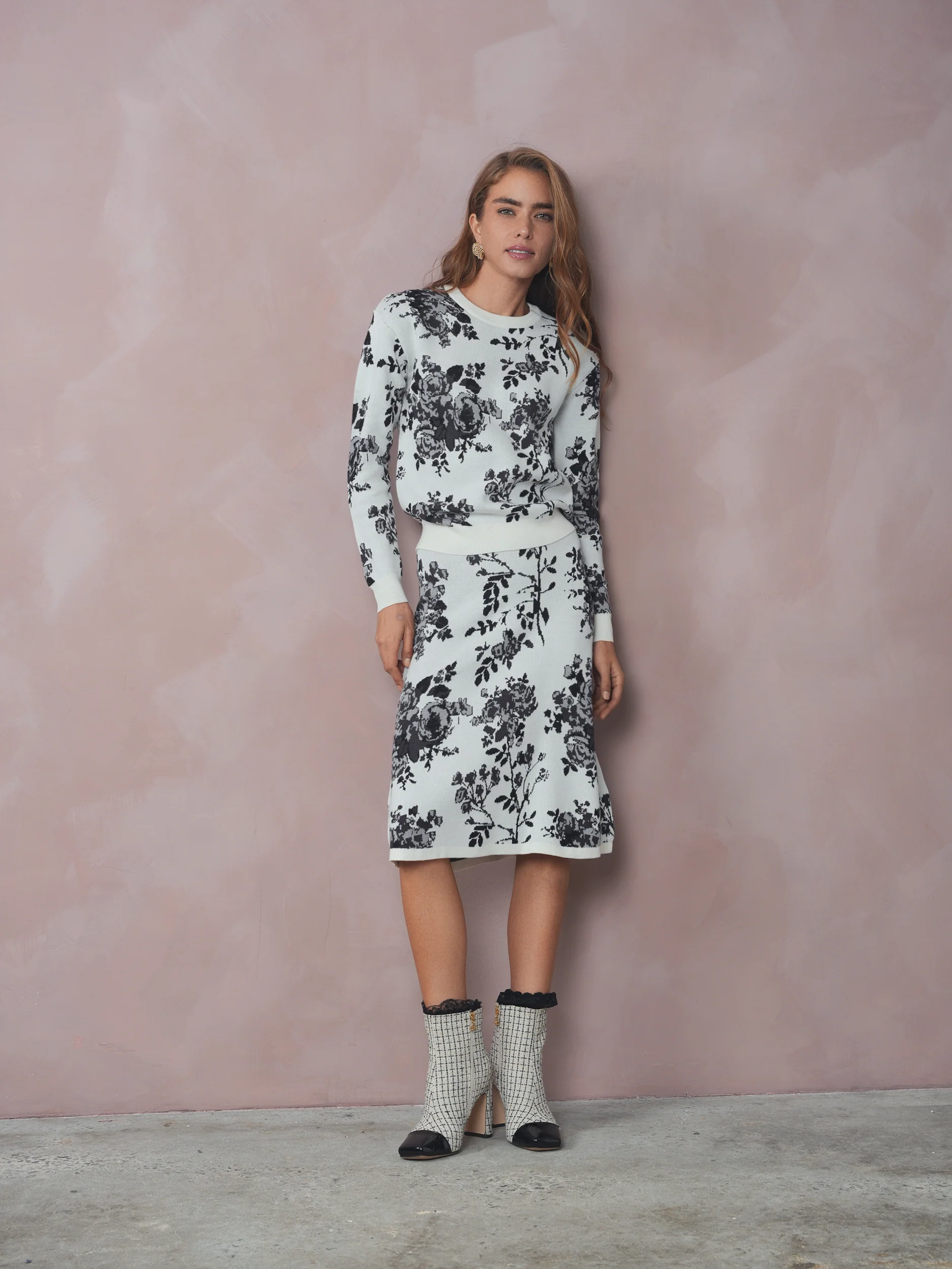 Jacquard Knit Skirt - Image 9