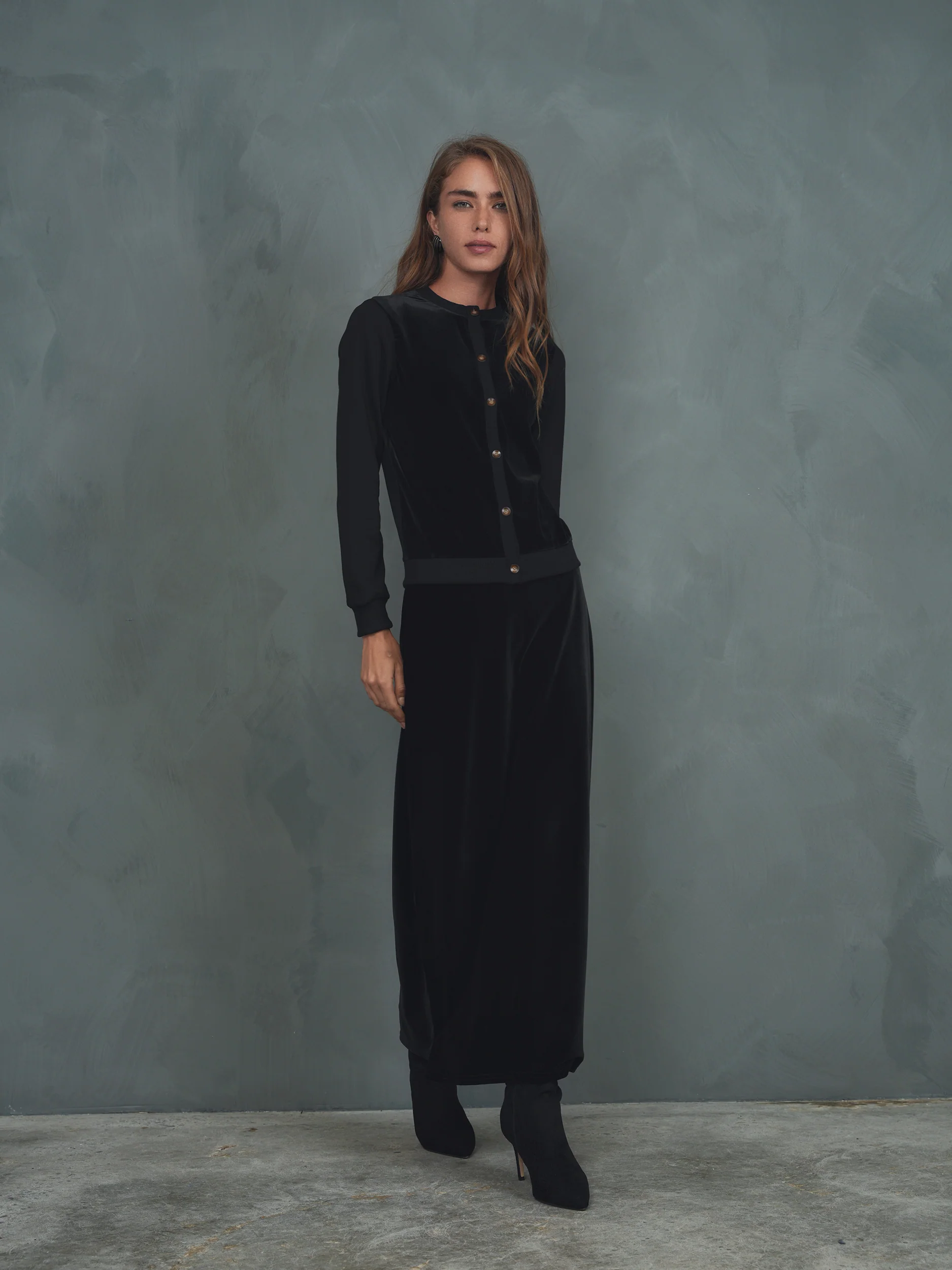 Velour Slip Skirt - Image 13