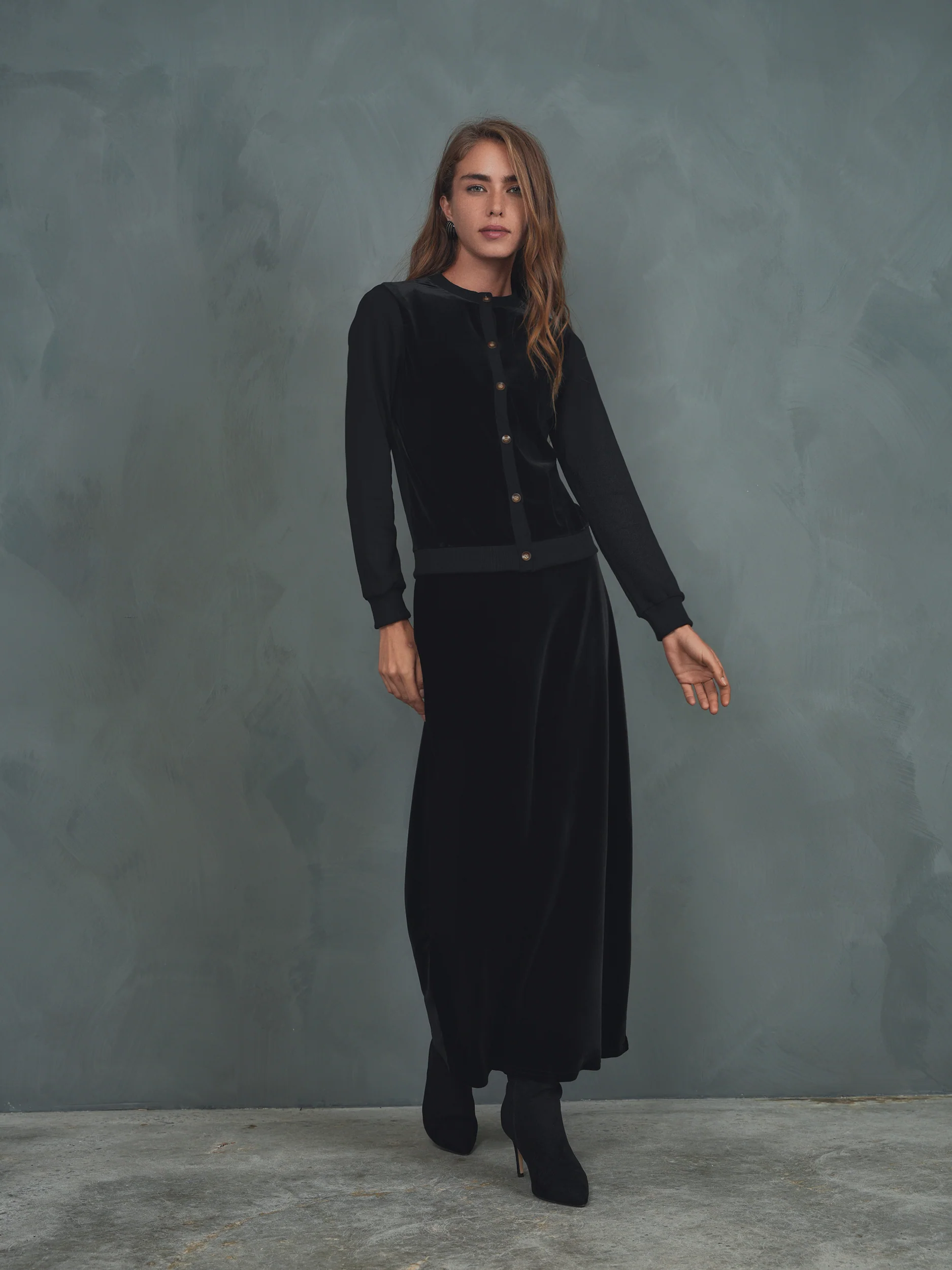 Velour Slip Skirt - Image 15