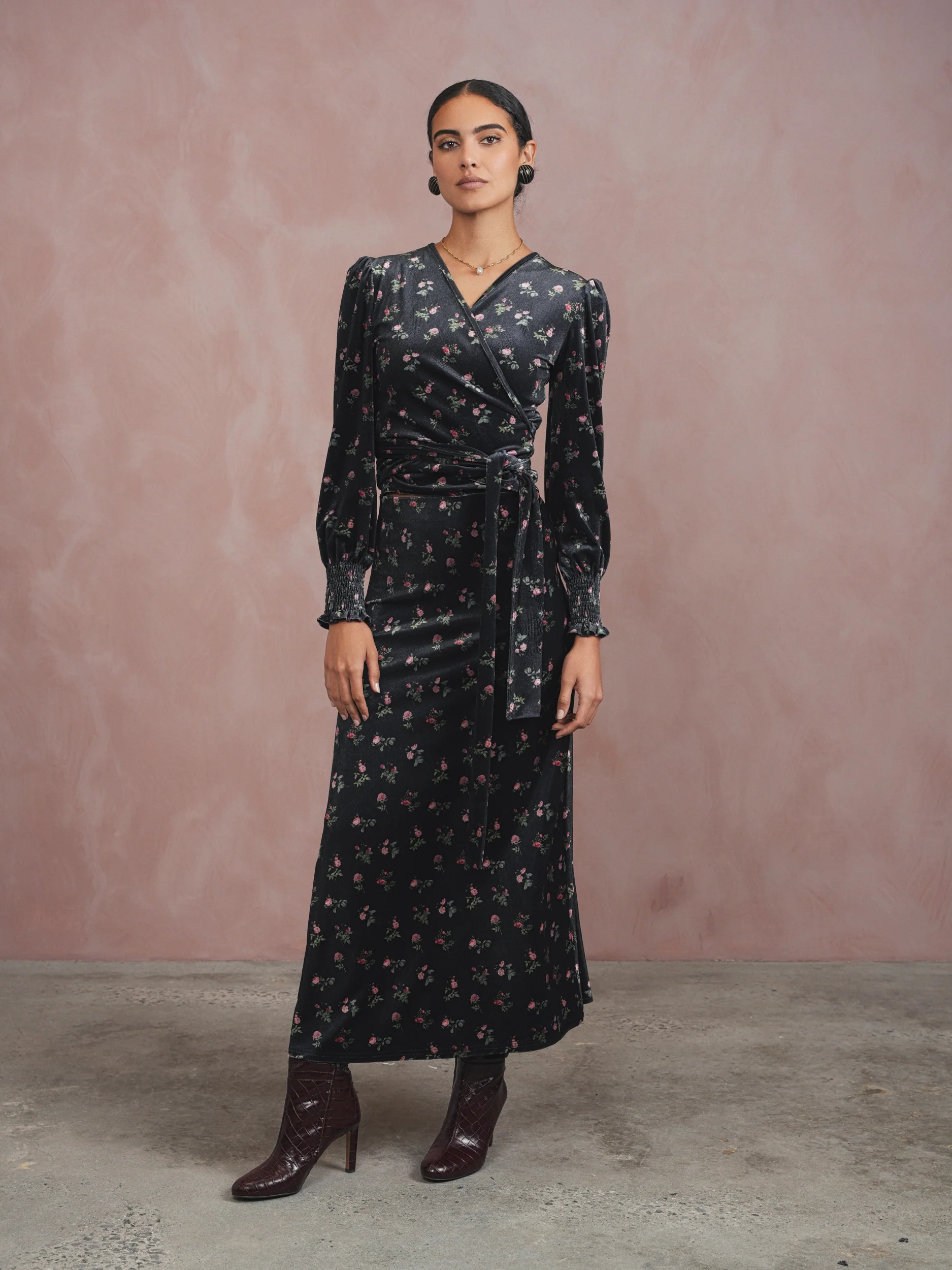 Velour Slip Skirt - Image 2