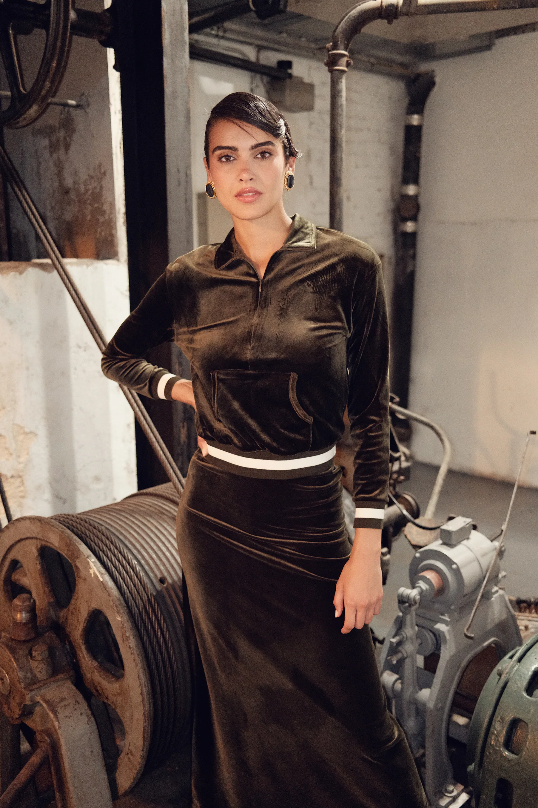 Velour Slip Skirt - Image 7