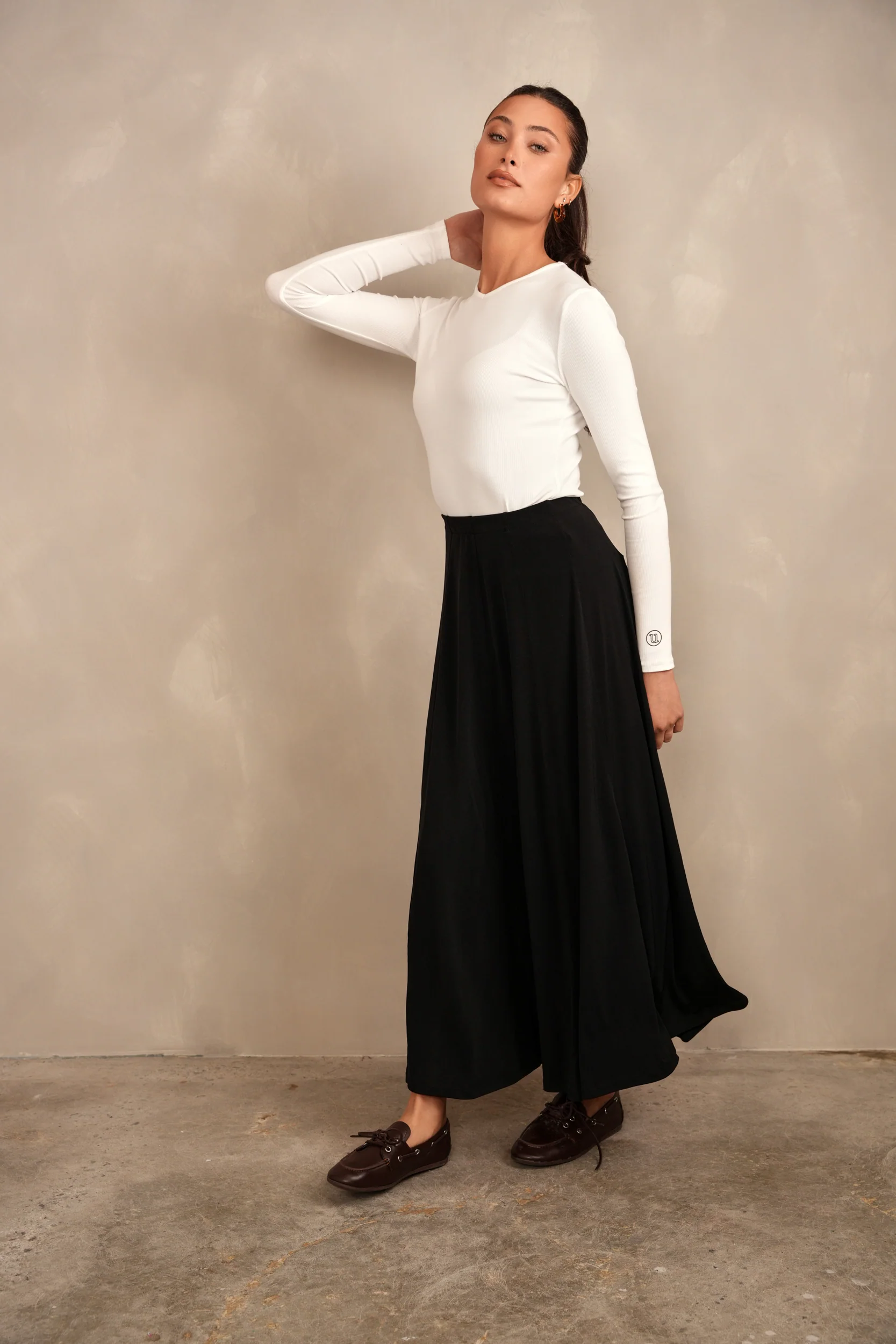 Slinky Panel Skirt - Ankle Length - Image 2