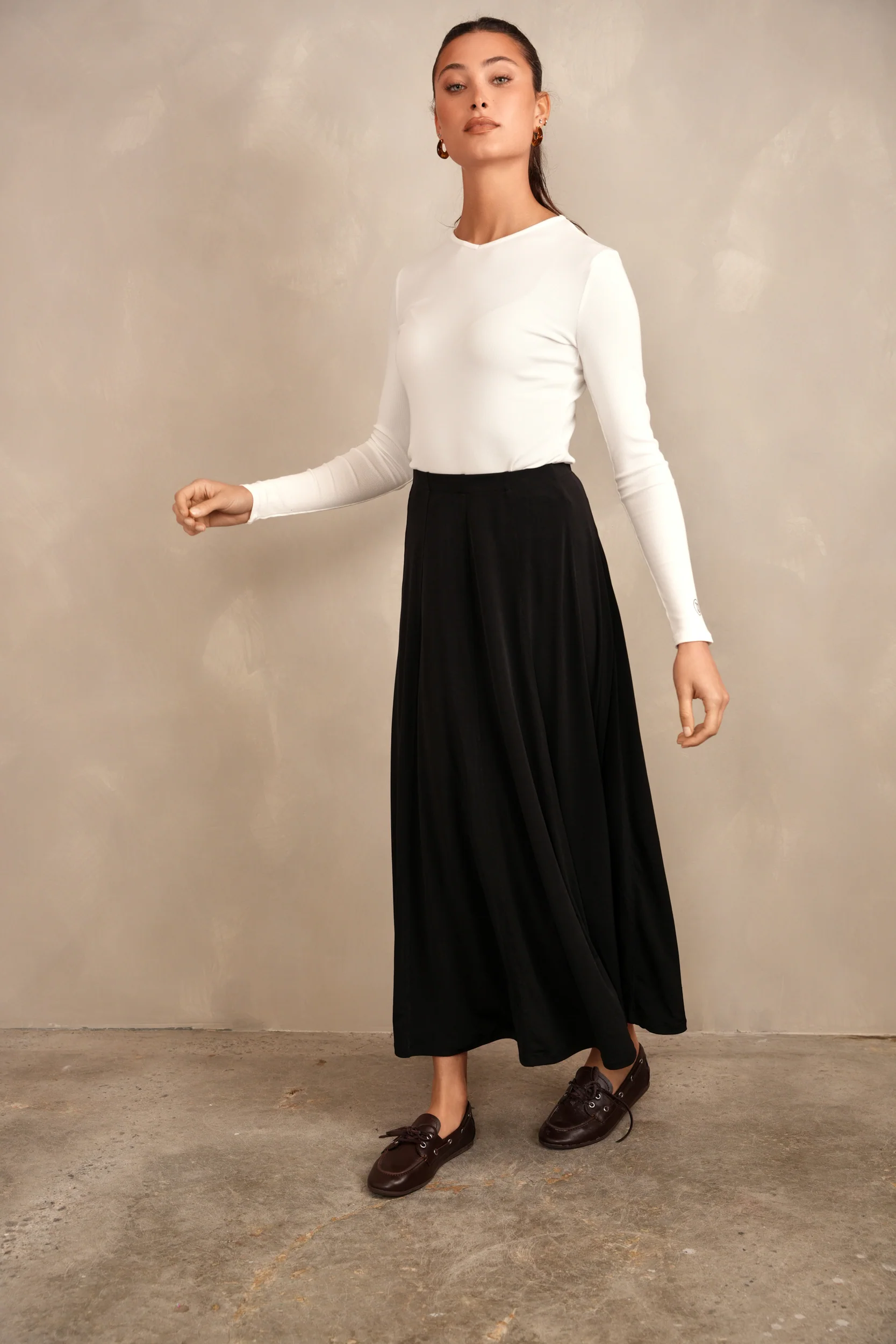 Slinky Panel Skirt - Ankle Length - Image 3