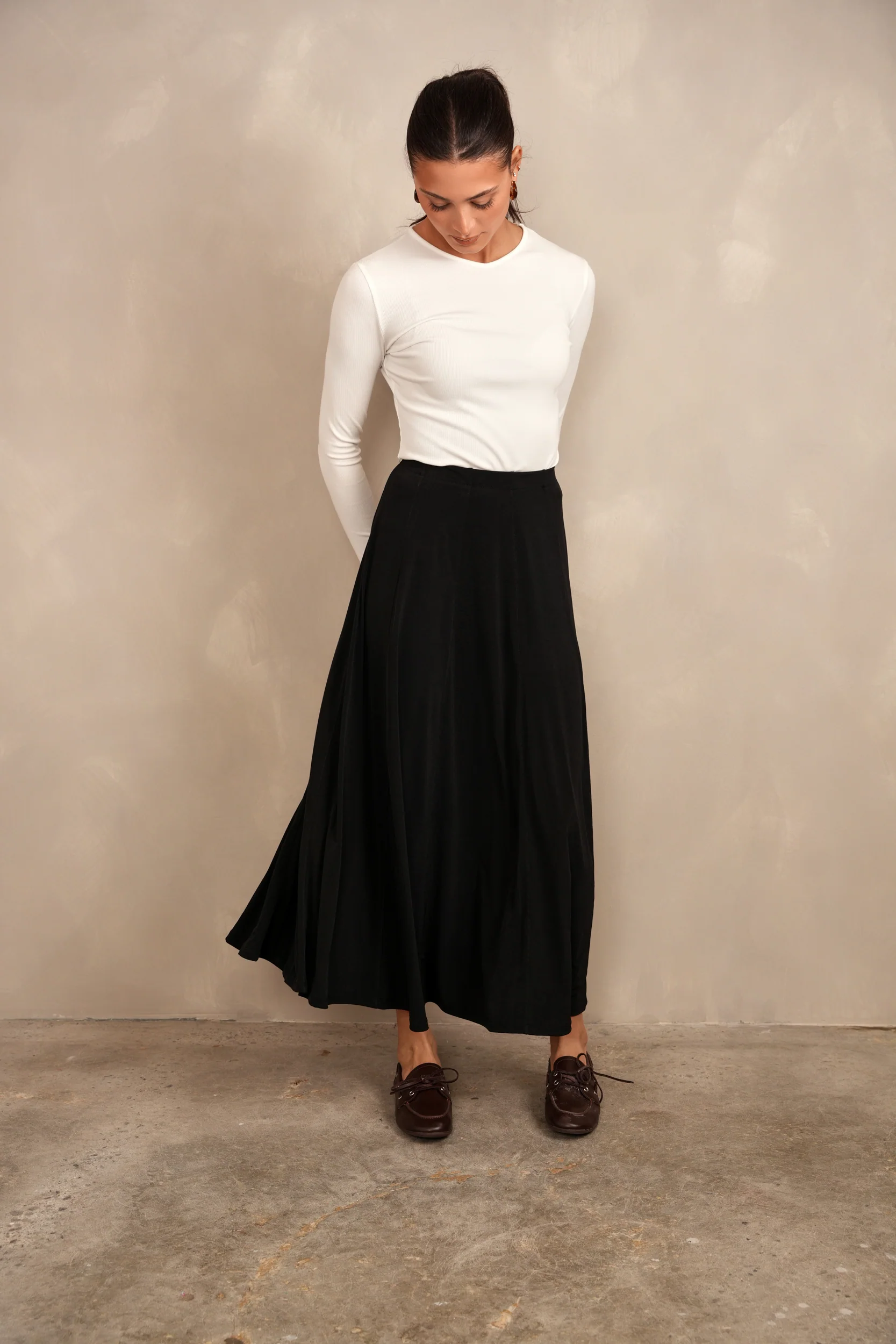 Slinky Panel Skirt - Ankle Length - Image 4