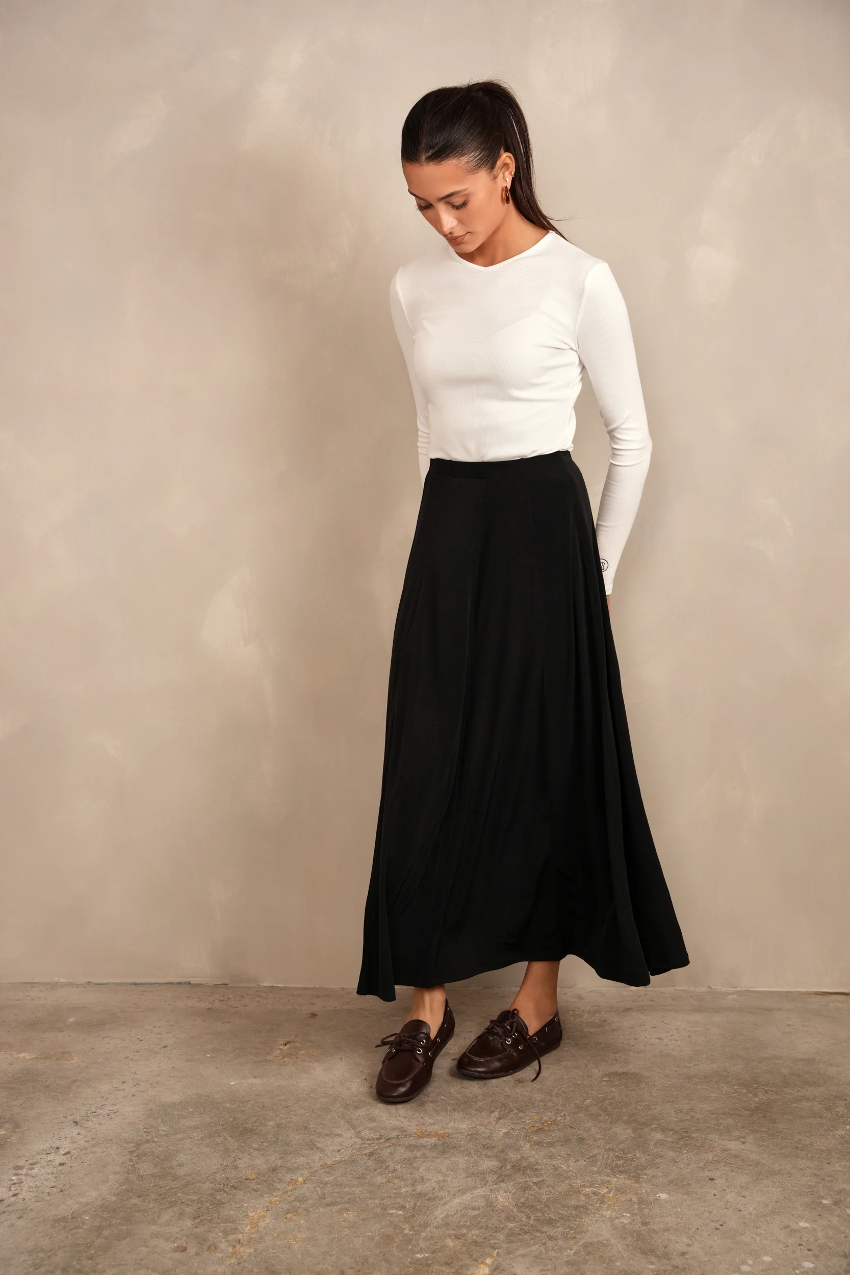 Slinky Panel Skirt - Ankle Length - Image 5