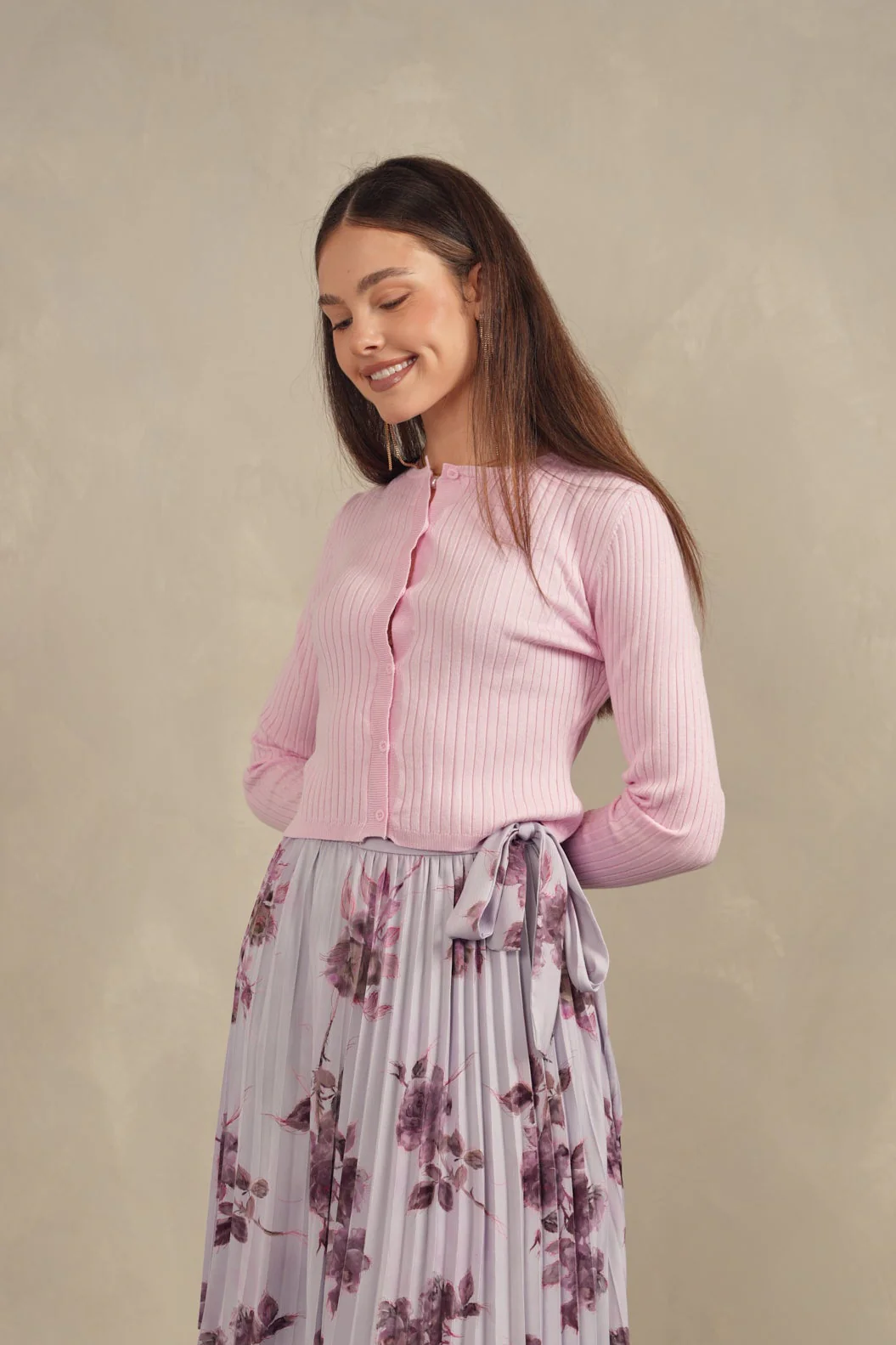 Wide Rib Knit Cardigan - Image 25
