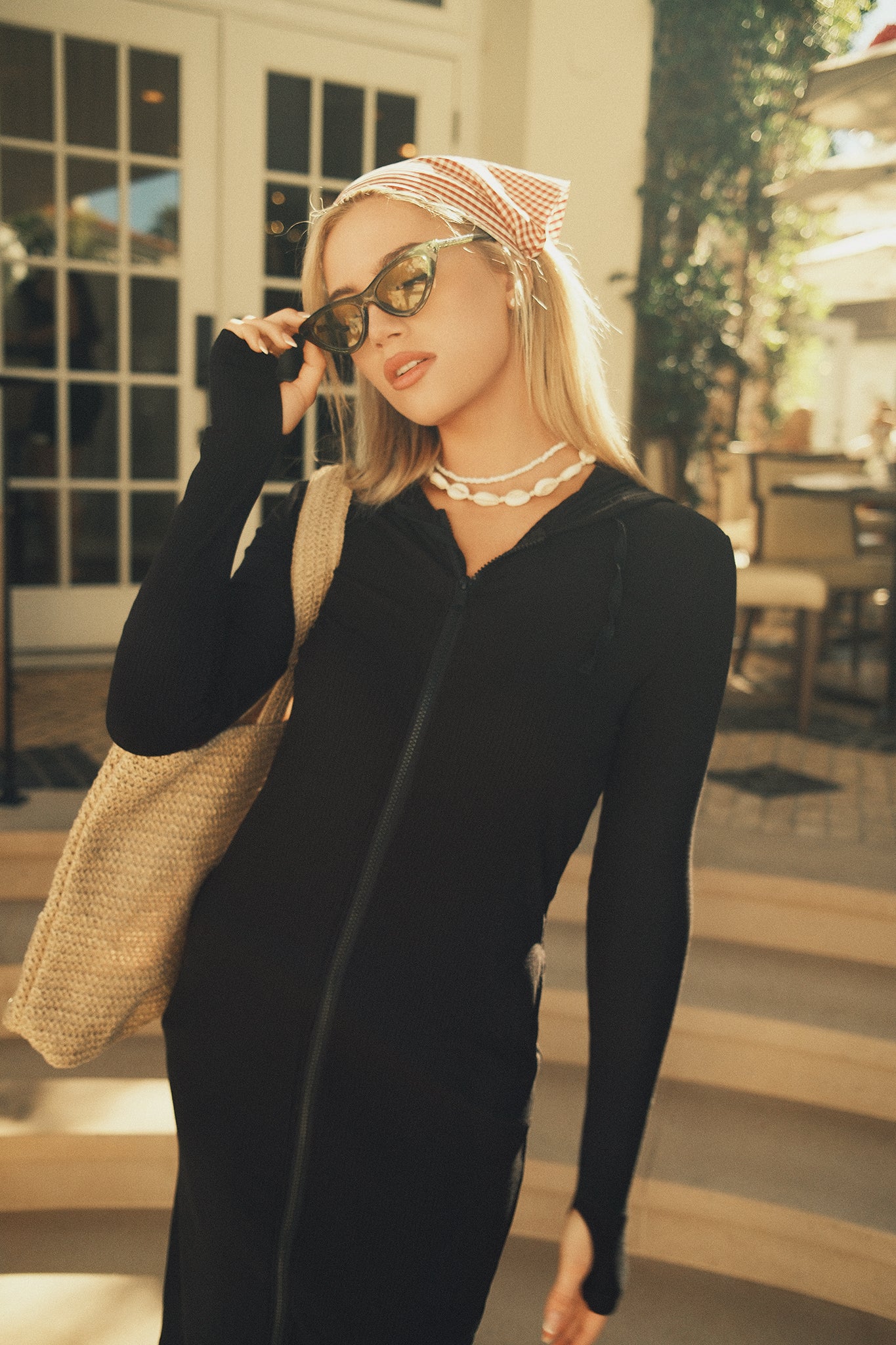 Soft Rib Zipper Dress - Image 3