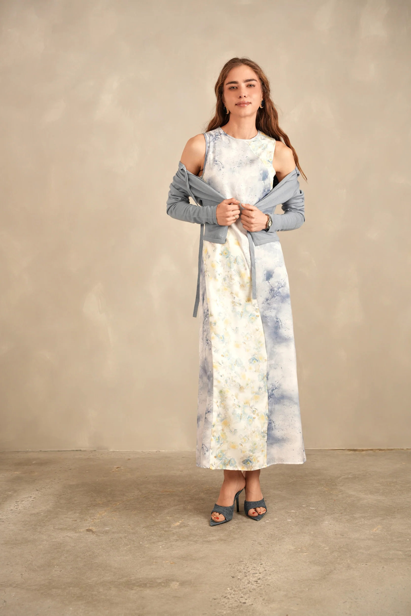 Panel Slip Dress - Image 4