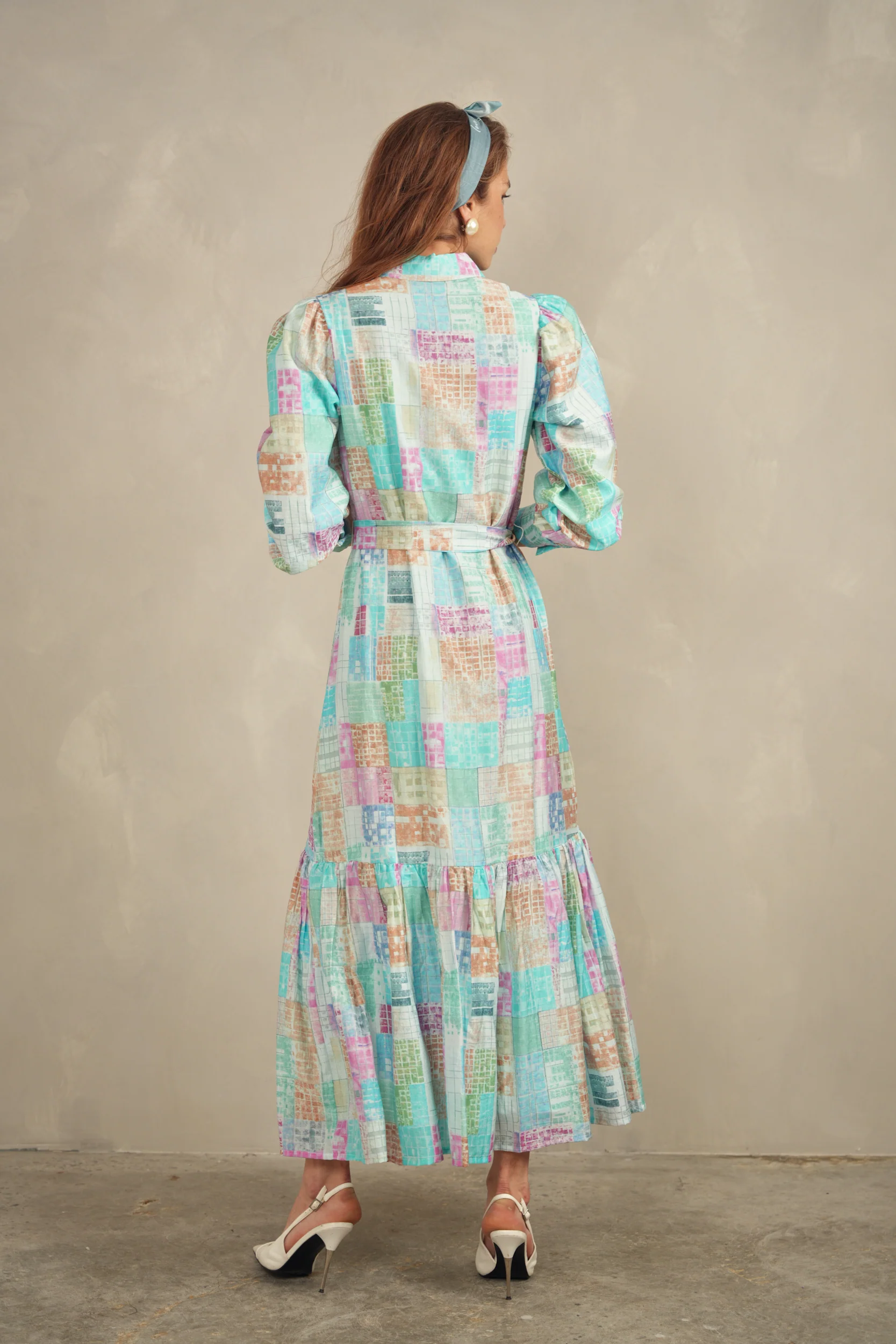 Print Button Dress - Image 2