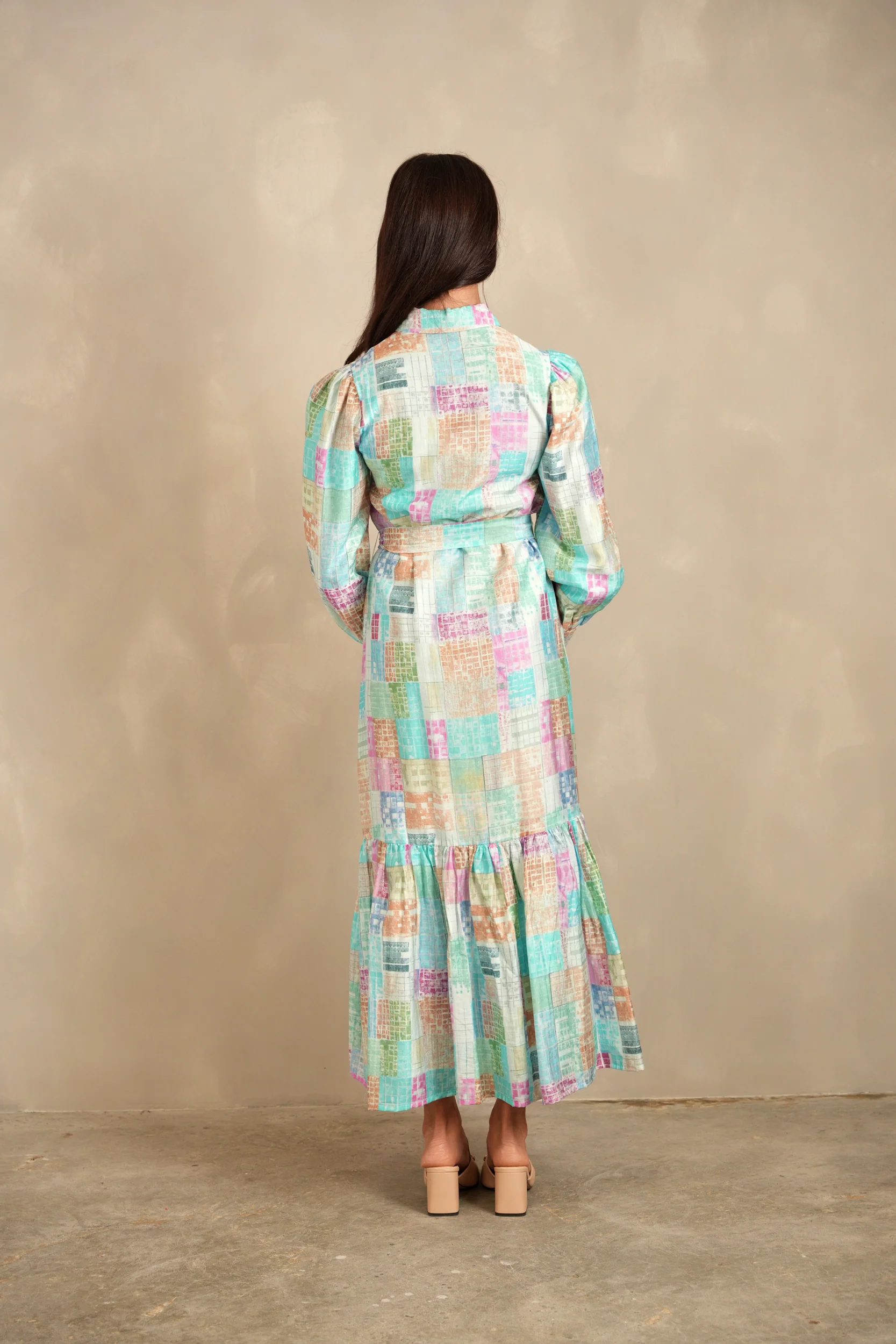 Print Button Dress - Image 5