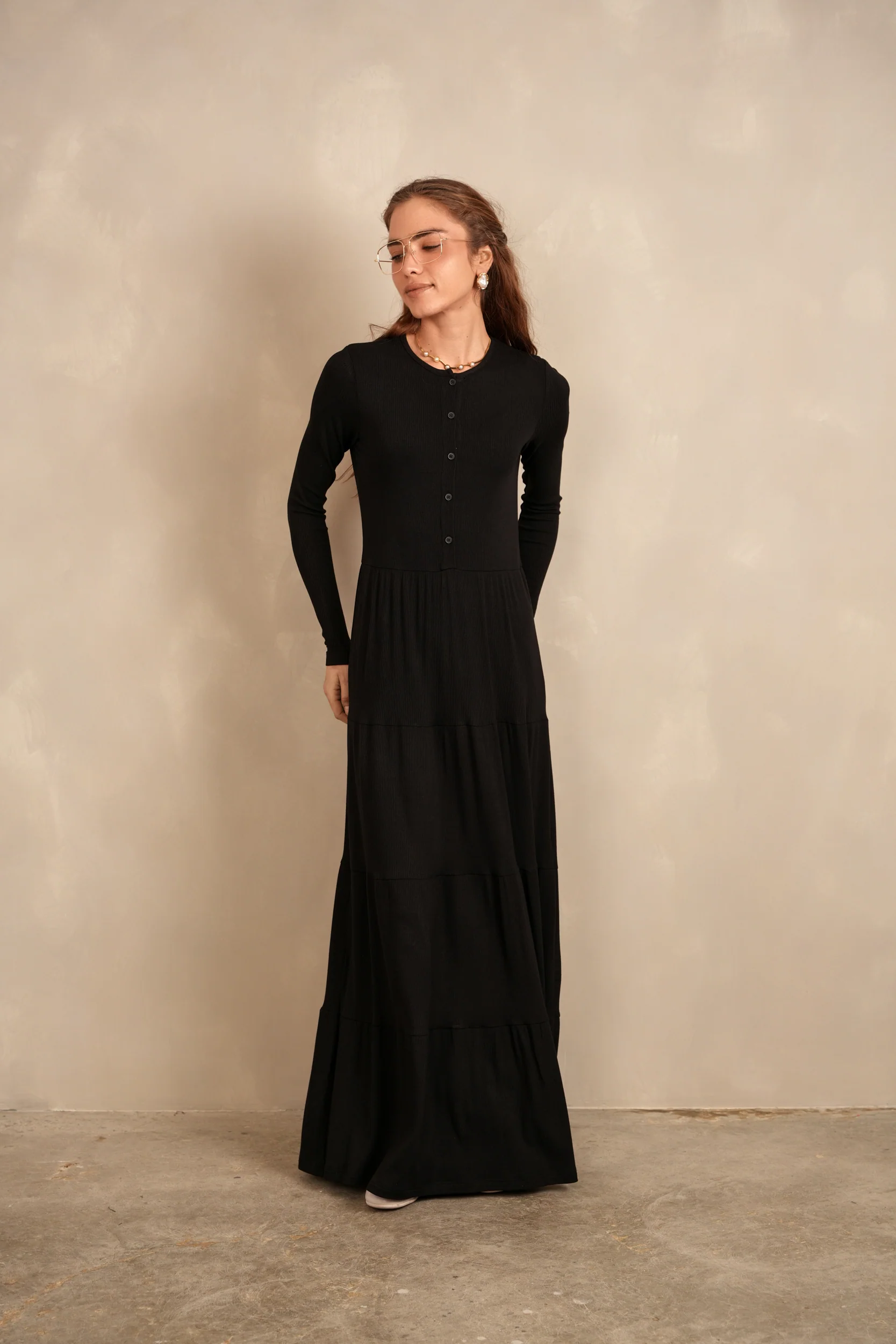 Soft Rib Tiered Dress - Image 4