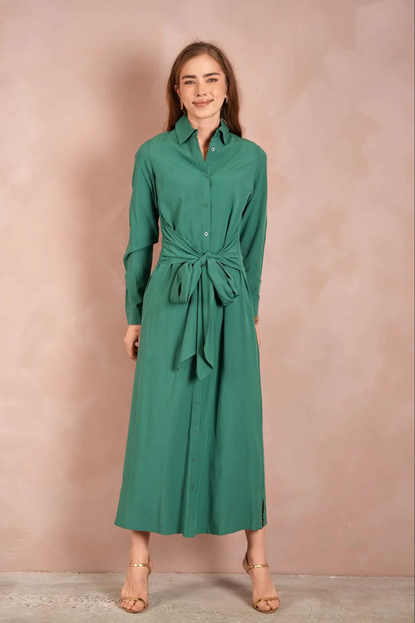 Tie-Front Shirt Dress - Image 10