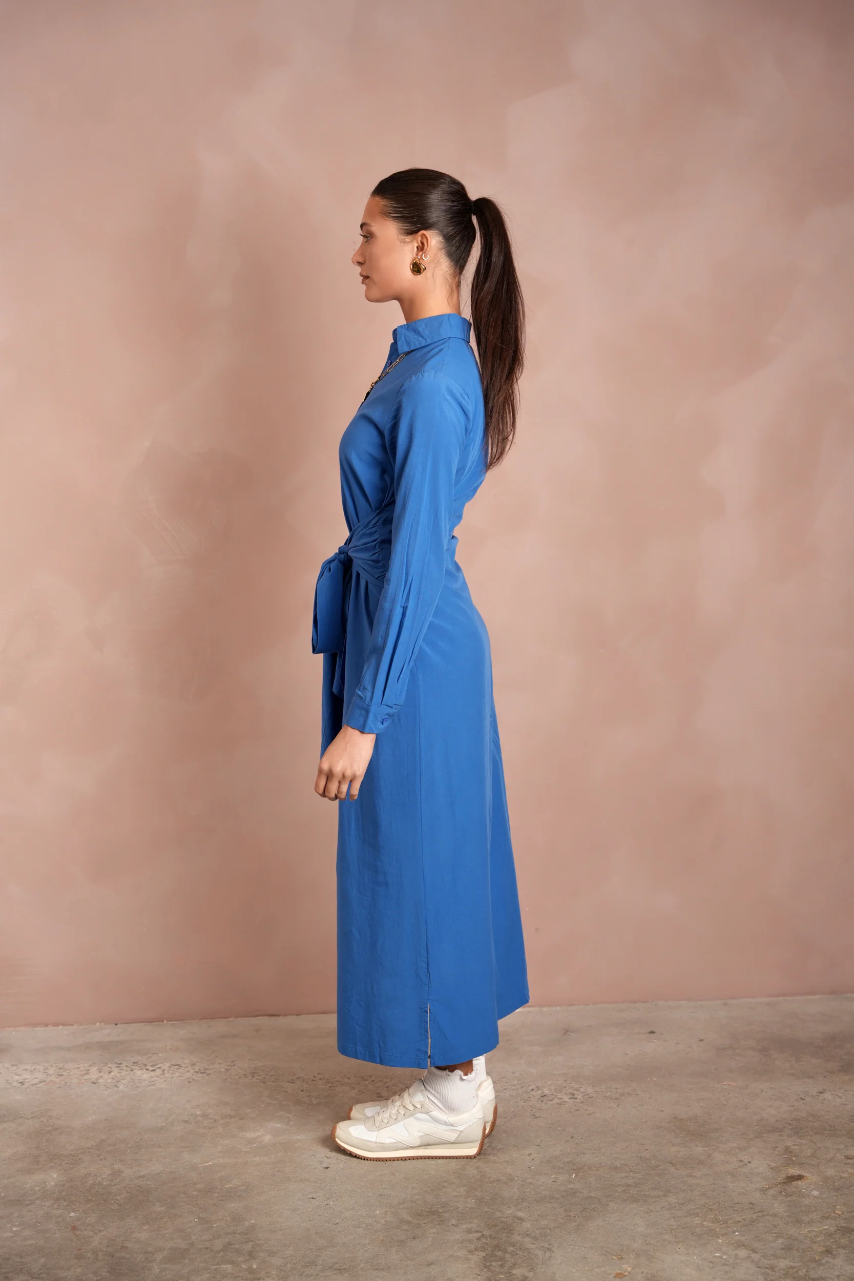 Tie-Front Shirt Dress - Image 2
