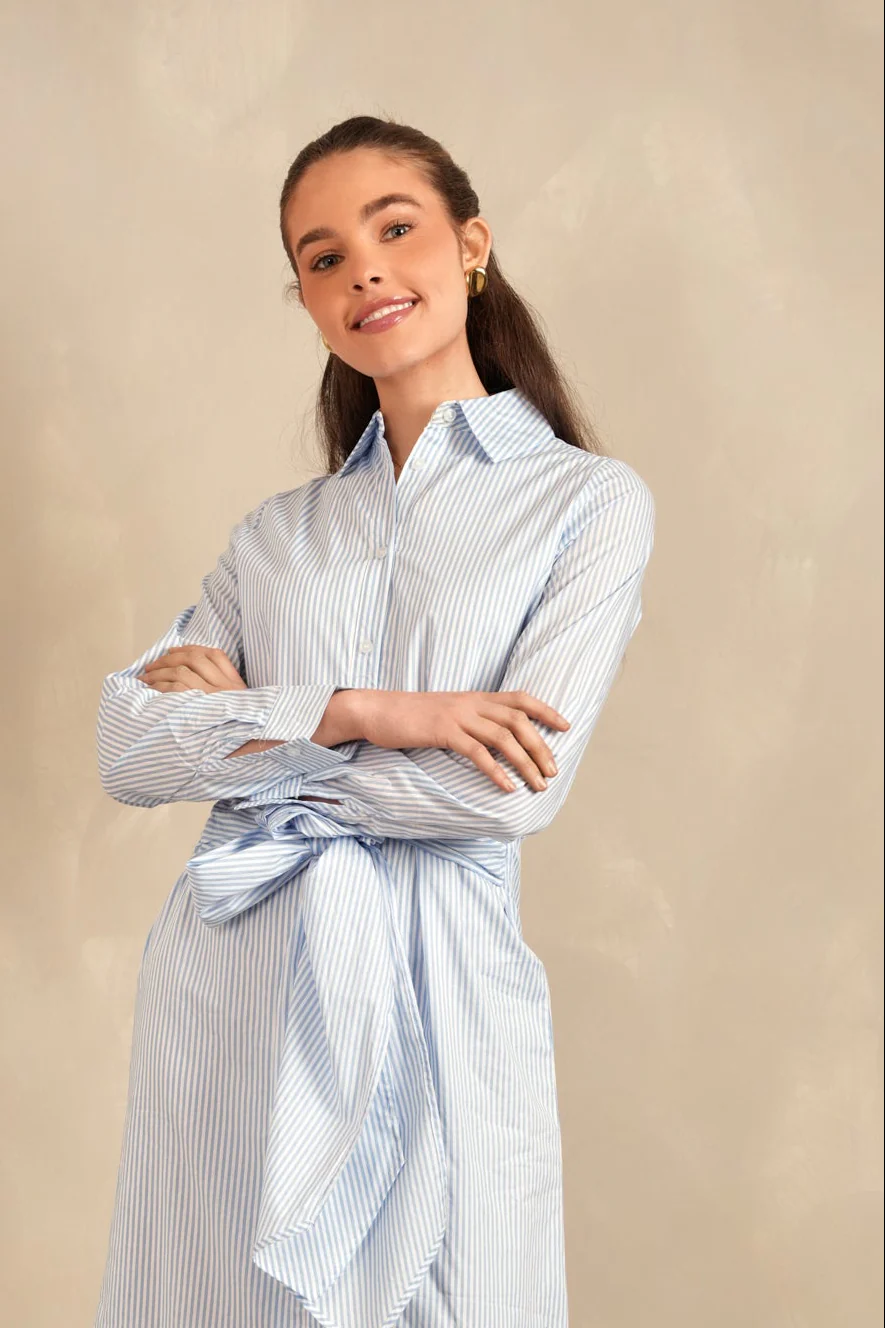 Tie-Front Shirt Dress - Image 22
