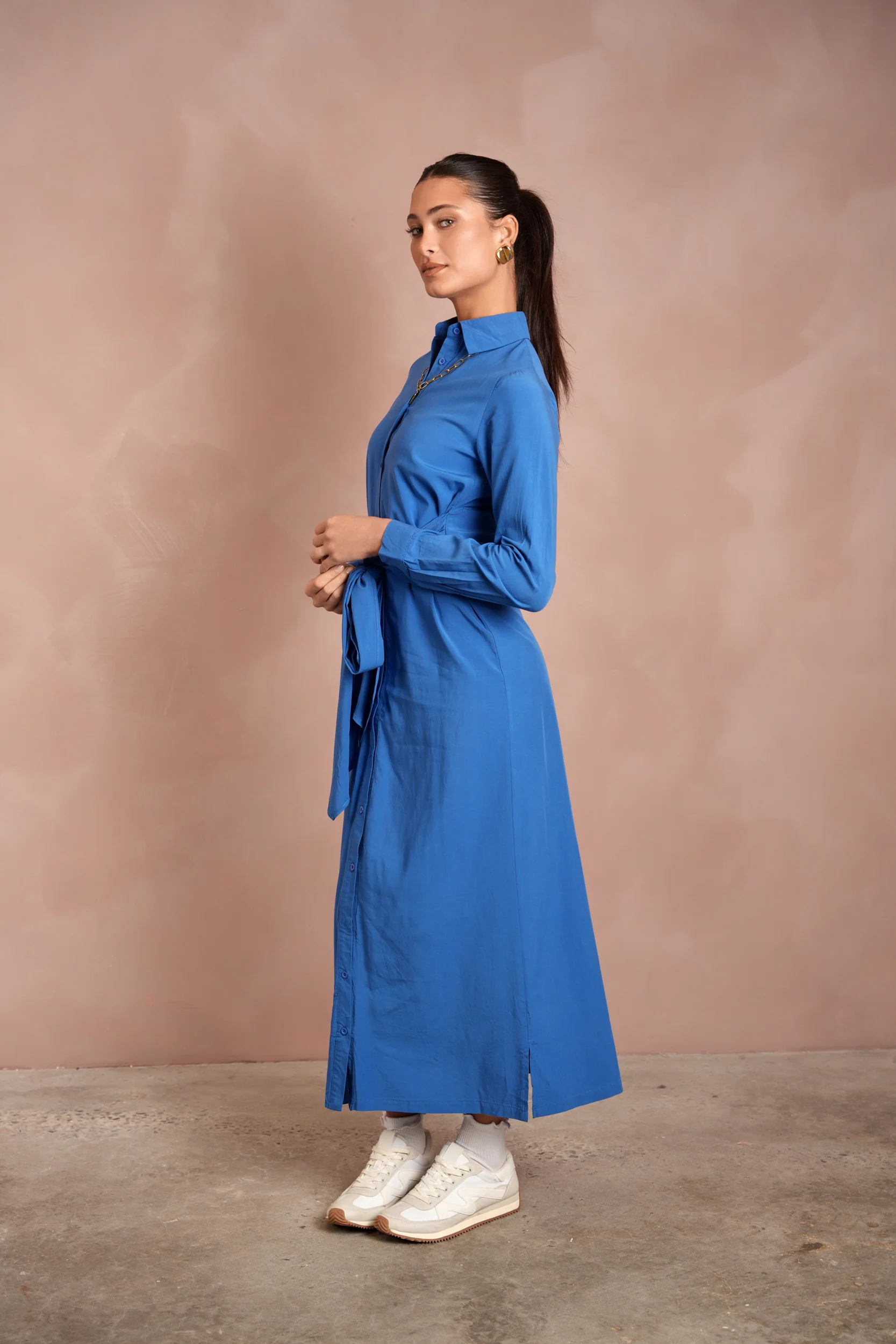 Tie-Front Shirt Dress - Image 3