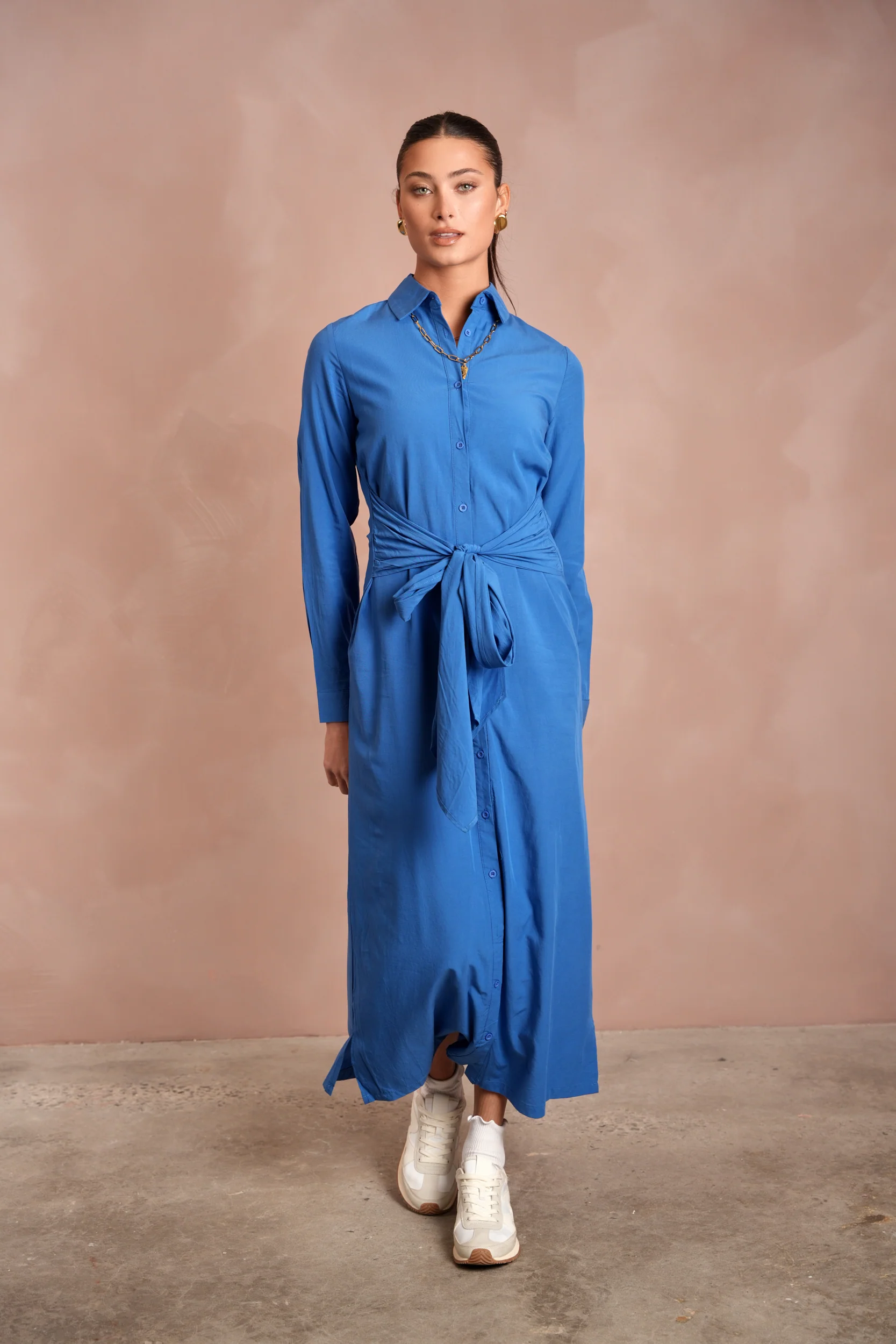 Tie-Front Shirt Dress - Image 4