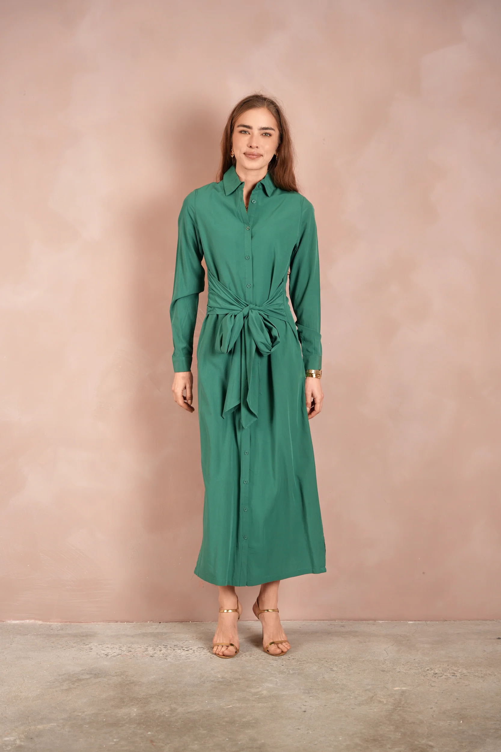Tie-Front Shirt Dress - Image 7