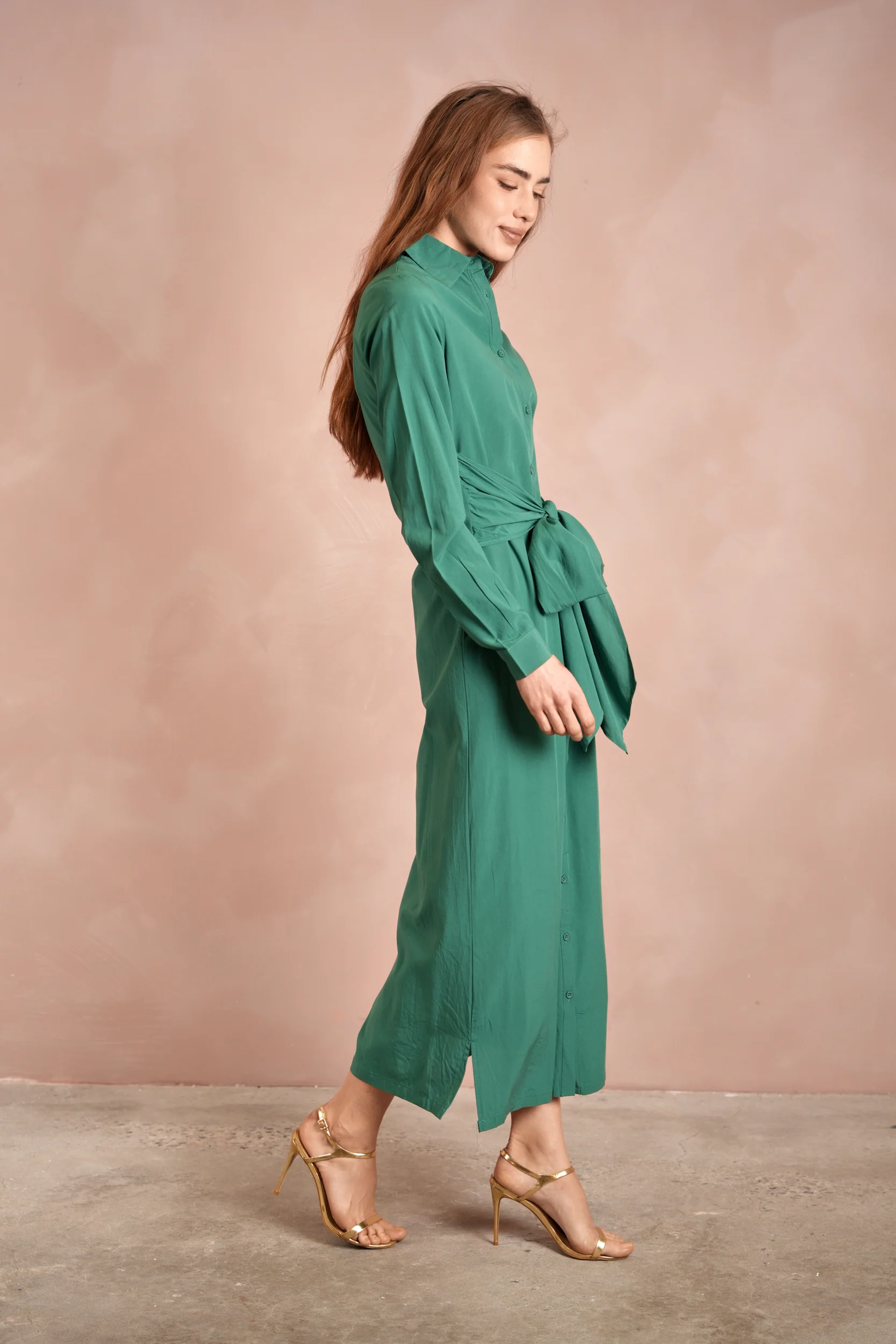 Tie-Front Shirt Dress - Image 8