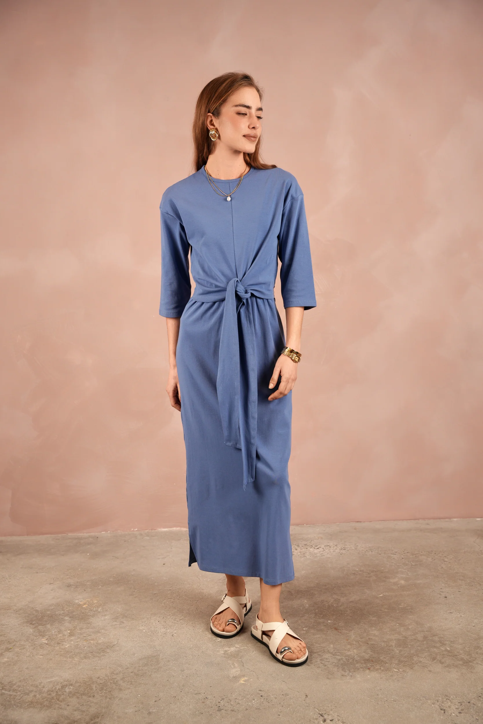 Tie T-Shirt Dress - Image 9