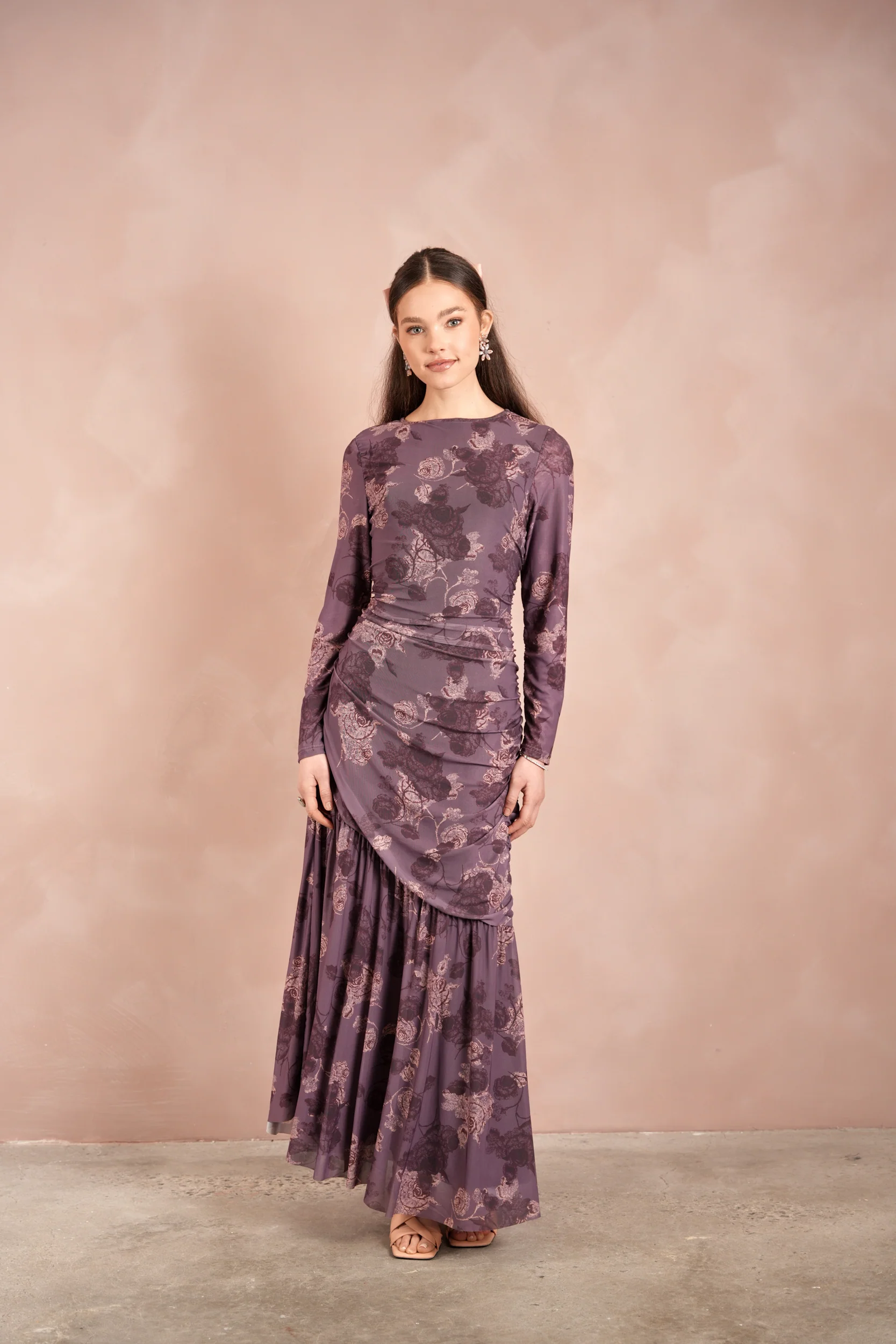 The Monte Mesh Ruched Dress - Image 3
