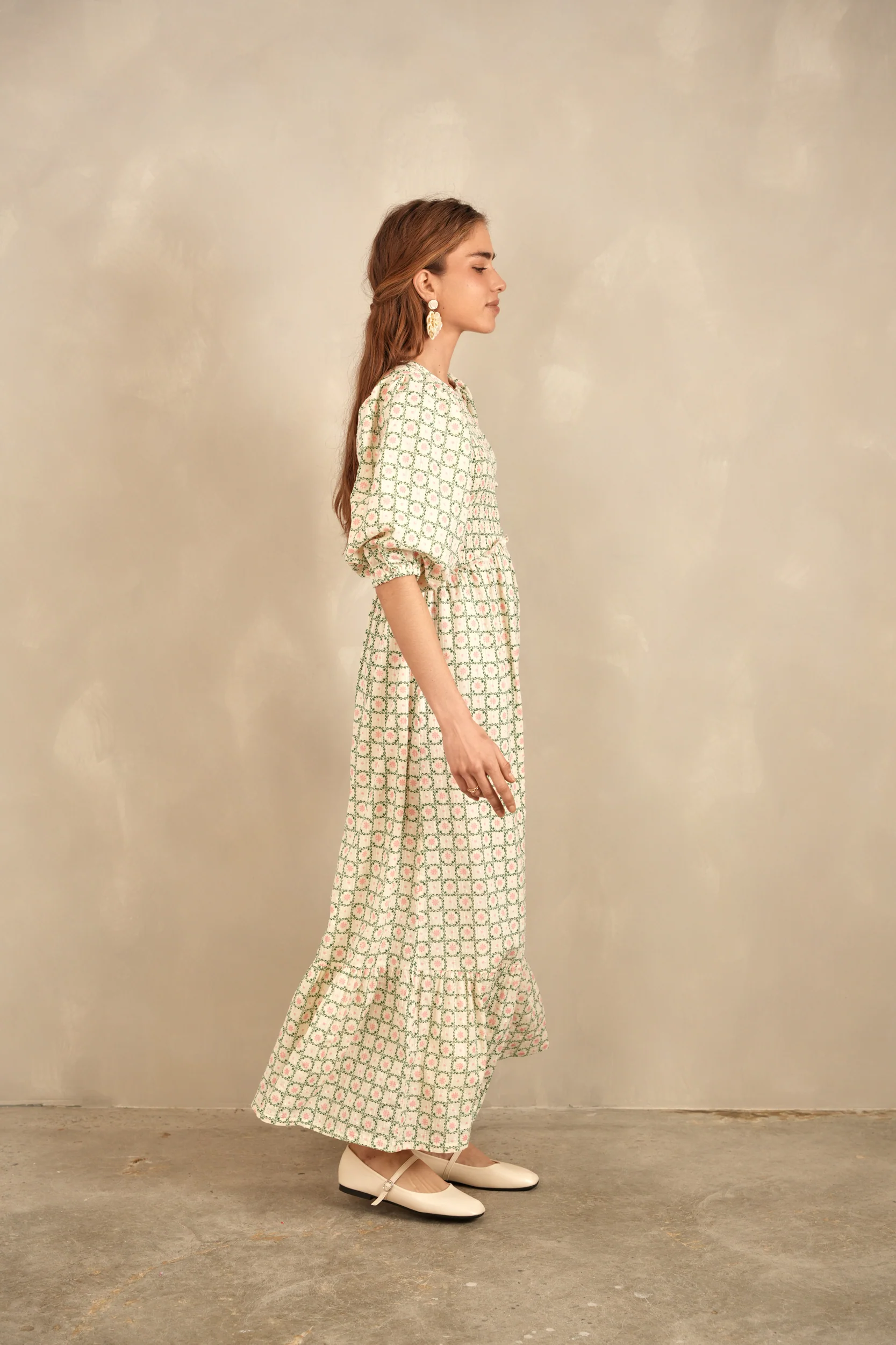 Eyelet Smock Dress - Image 3