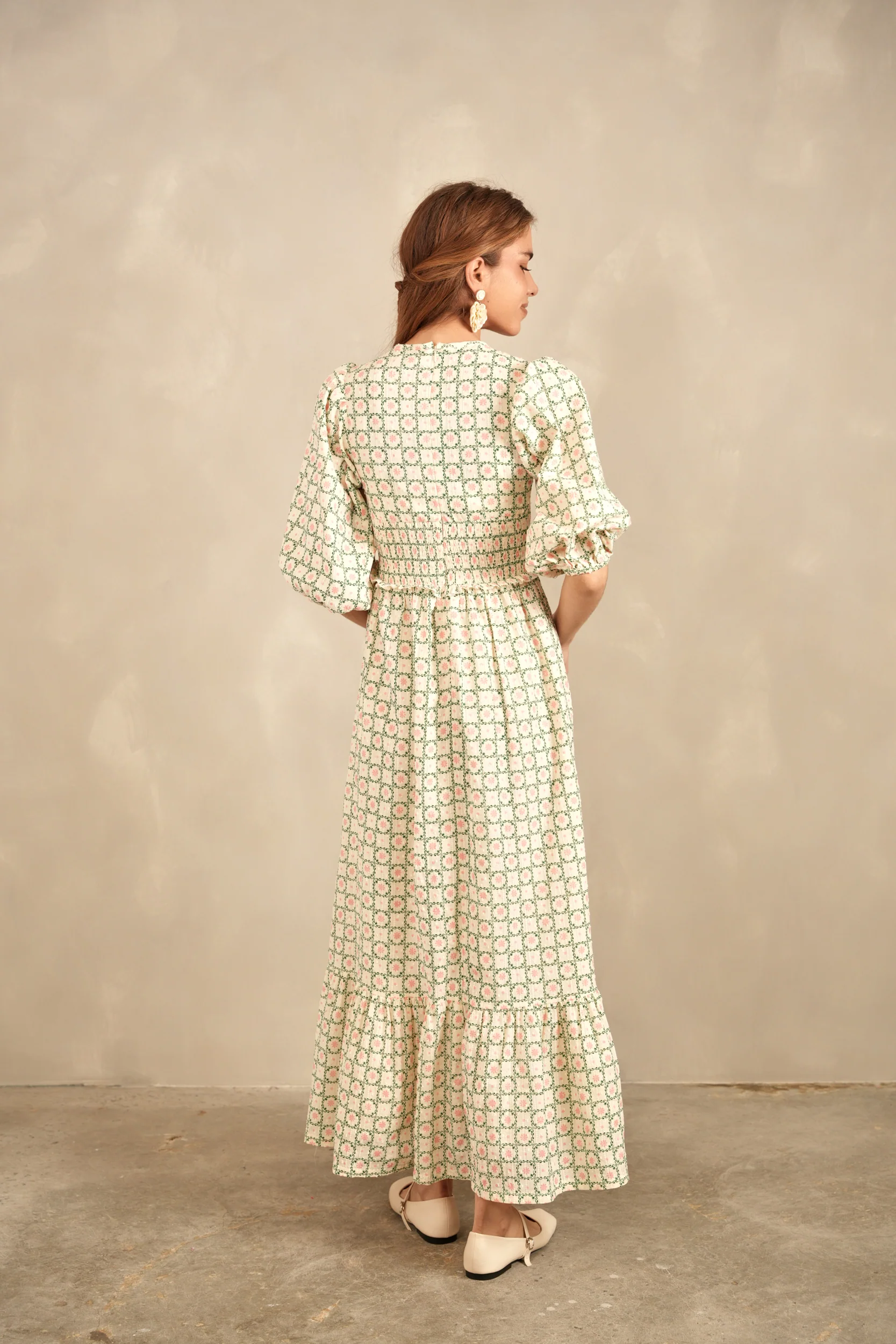 Eyelet Smock Dress - Image 4