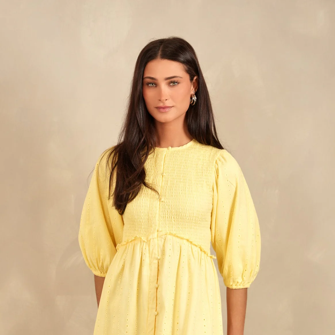 Eyelet Smock Dress - Image 8