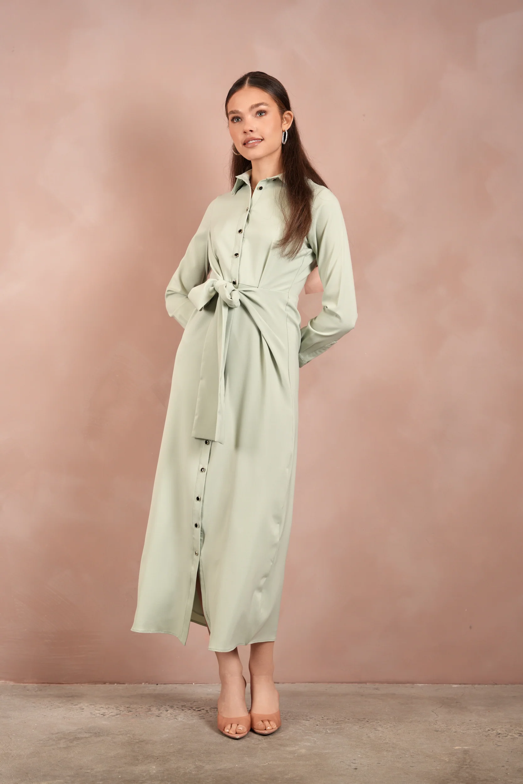 Tie Wrap Shirtdress - Image 5