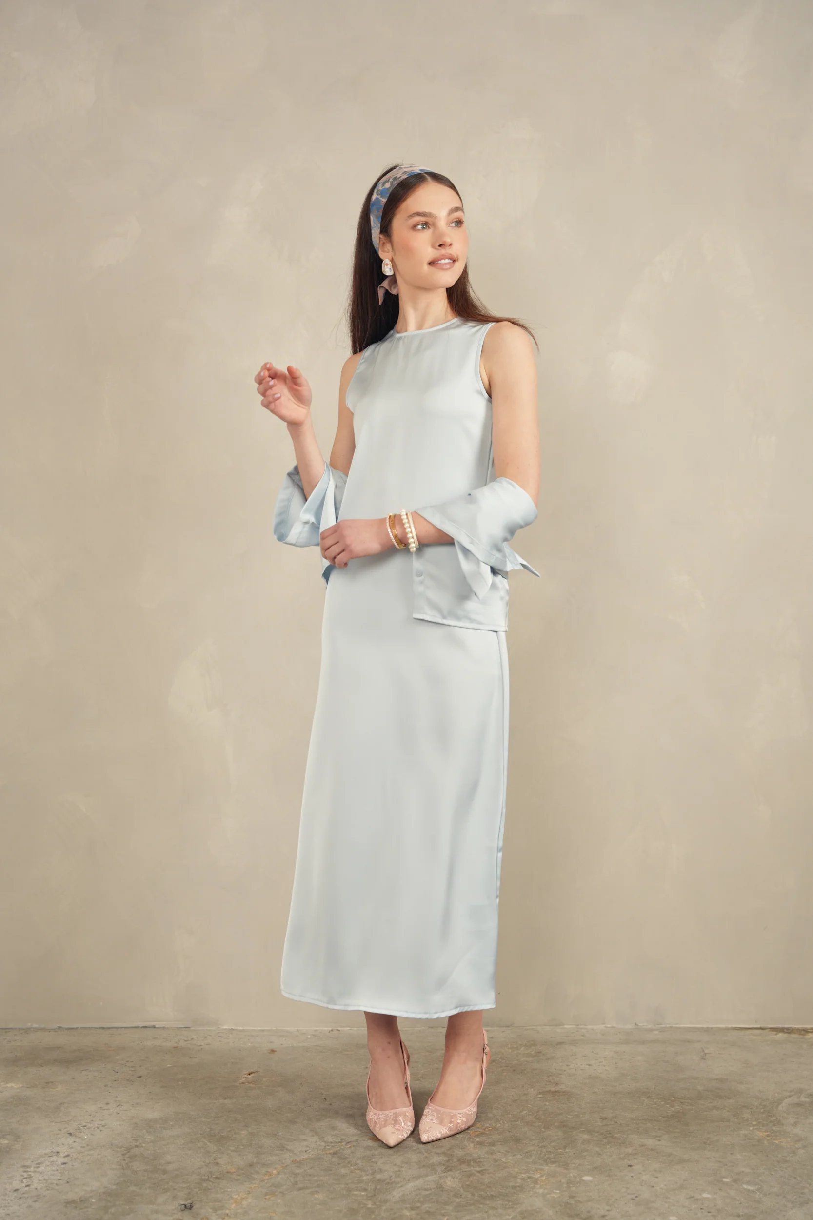 Round Neck Slip Dress - Image 2