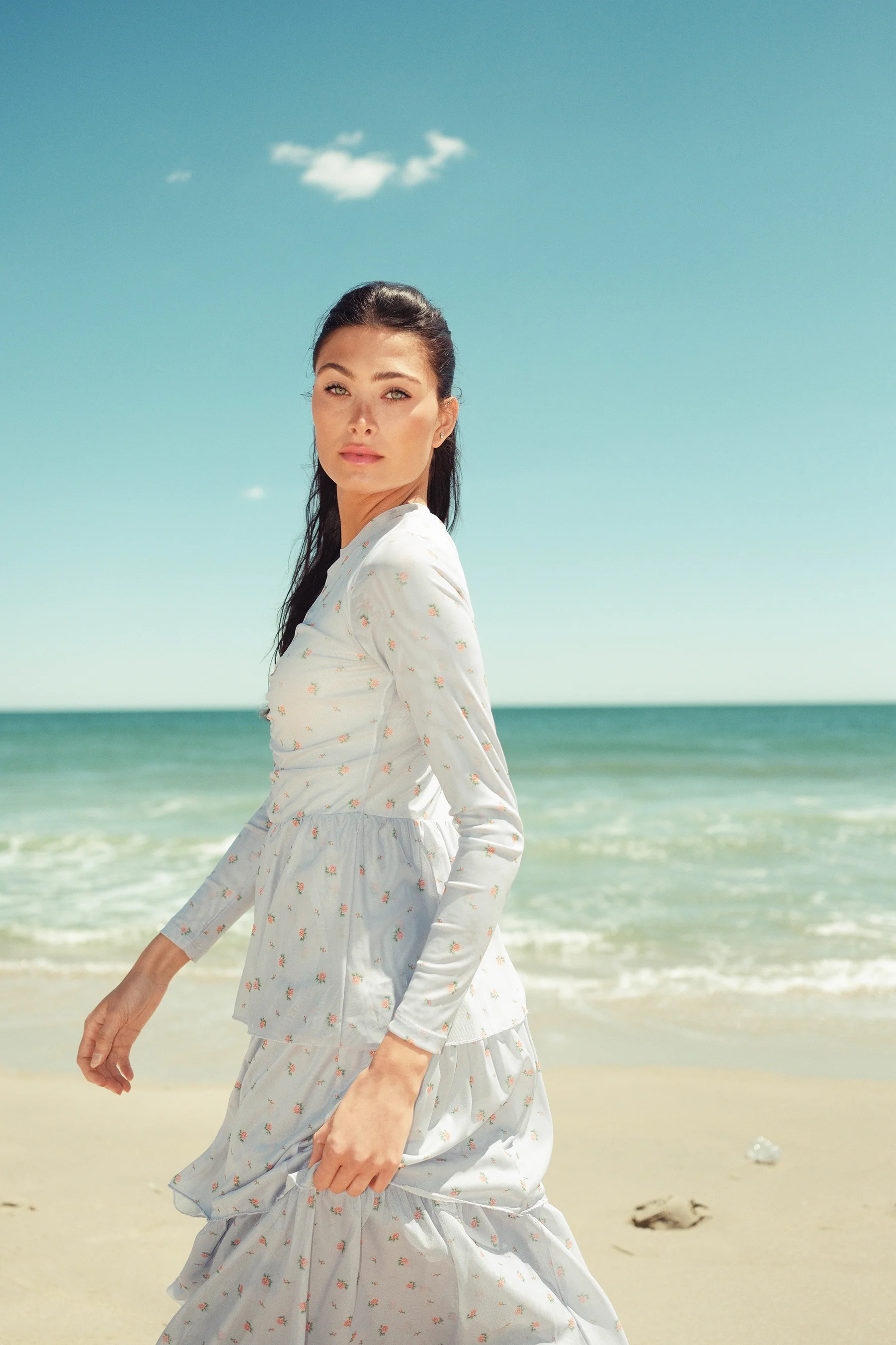 Mesh Layered Maxi Dress - Image 16