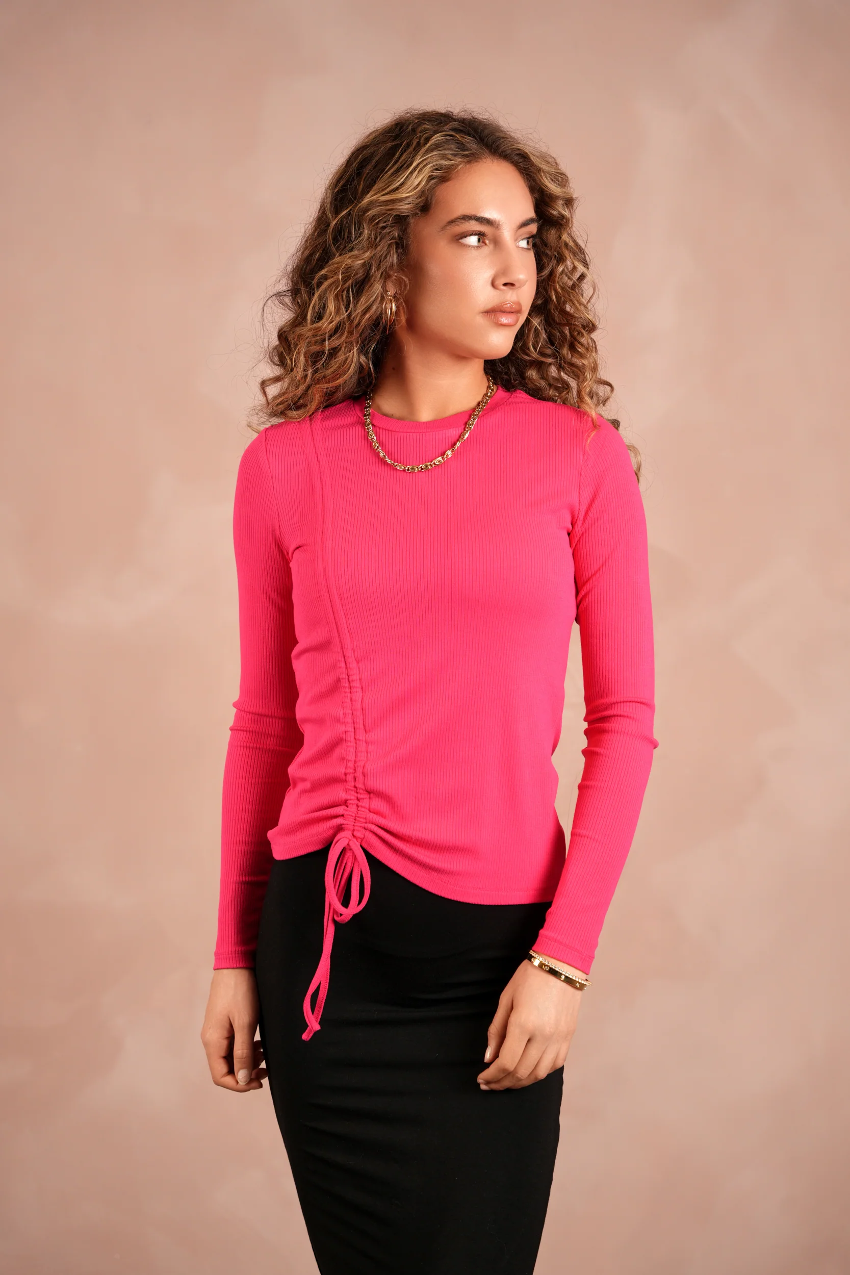 Soft Rib Ruched Top - Image 5