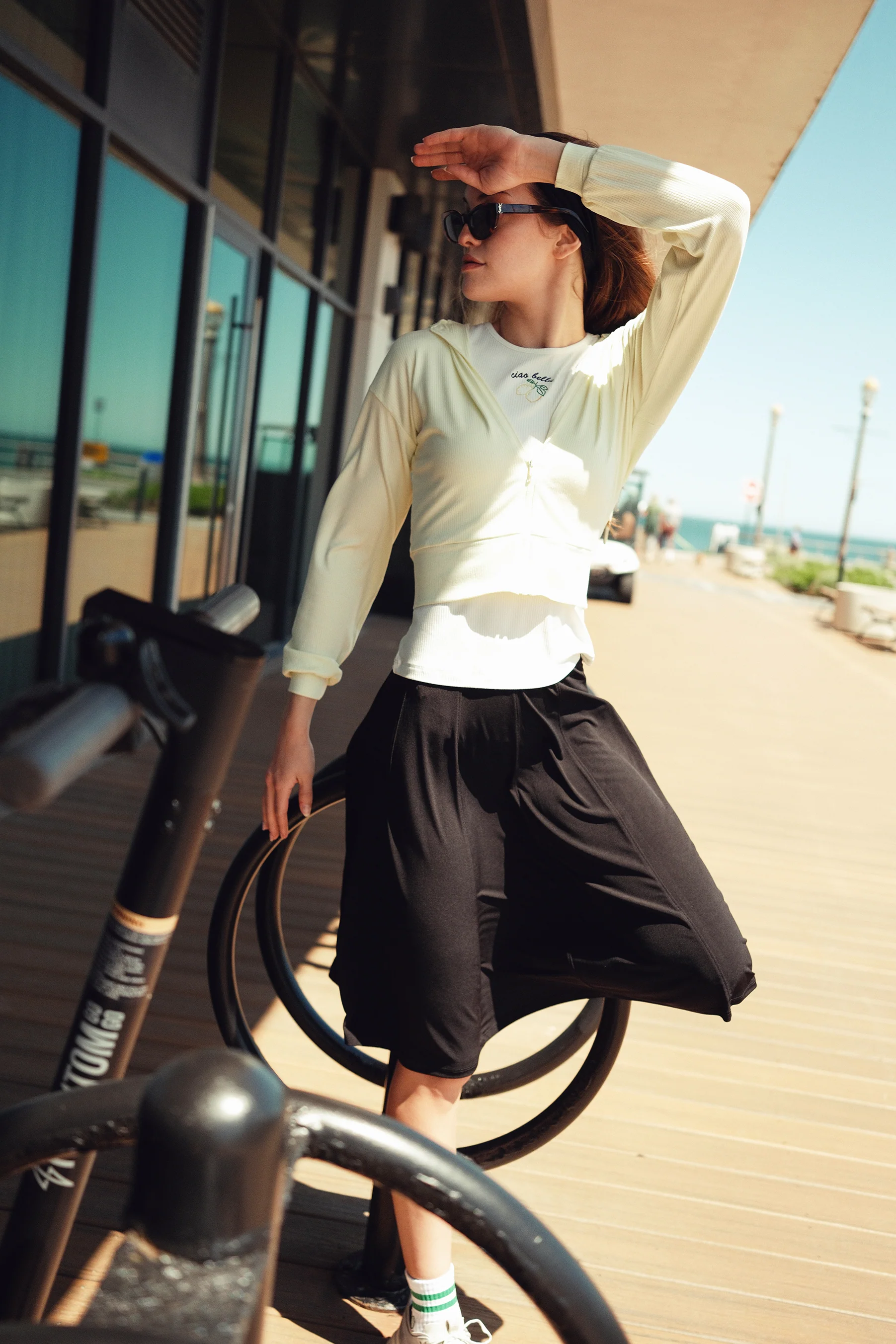 Soft Rib Cropped Zipper Hoodie - Image 23