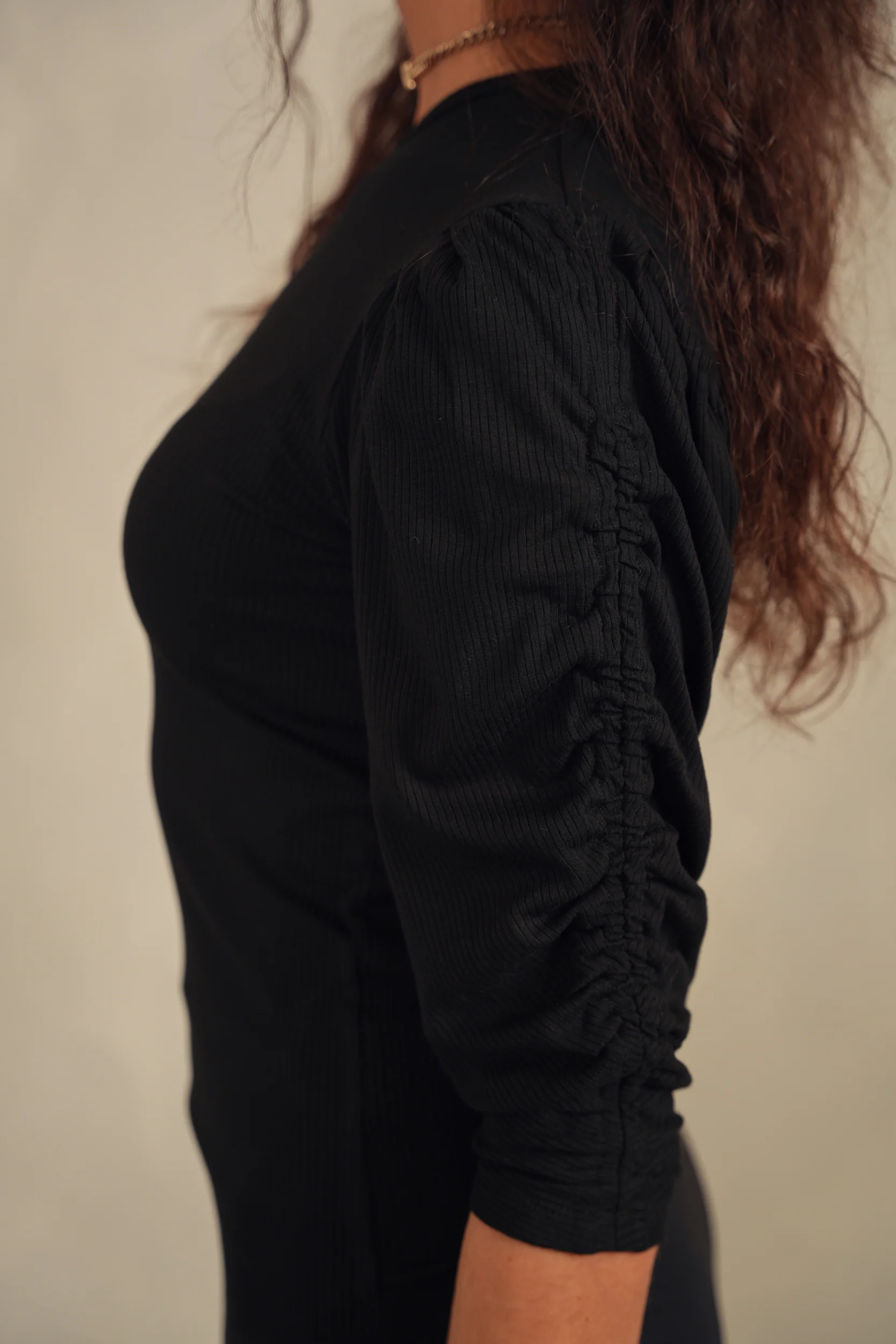 Ruched Sleeve Top - Image 12