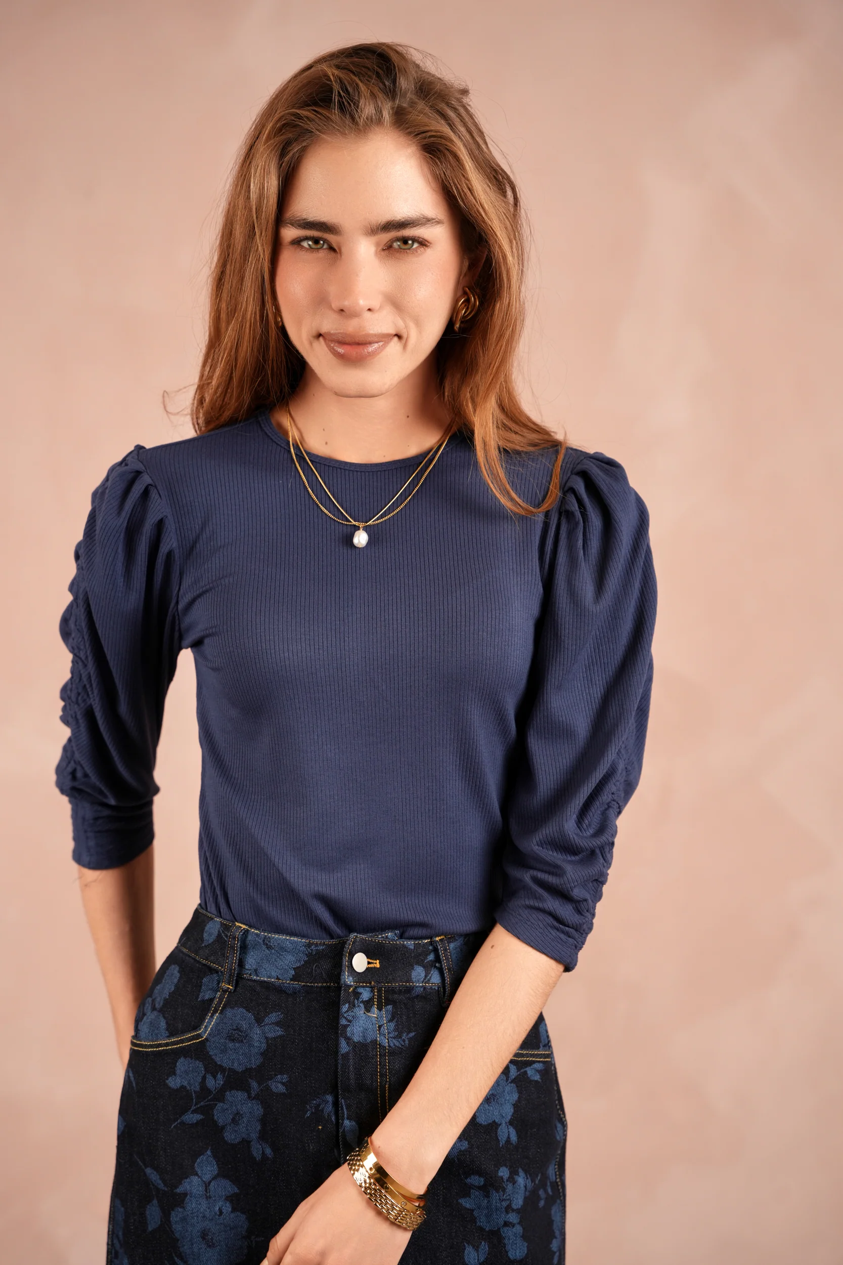 Ruched Sleeve Top - Image 13