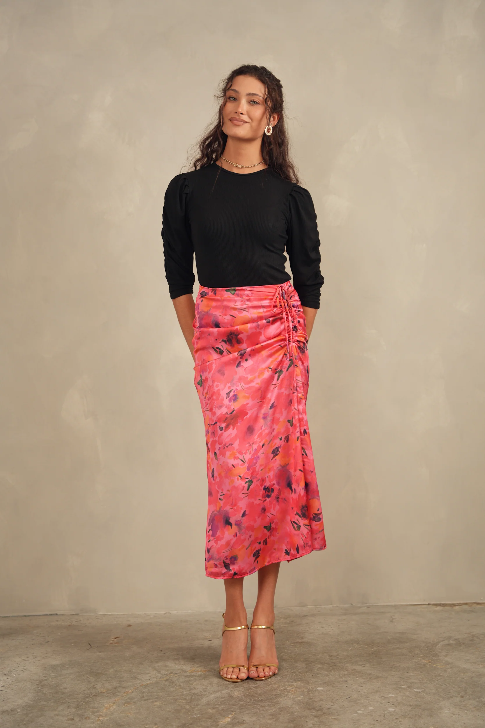 Ruched Sleeve Top - Image 4