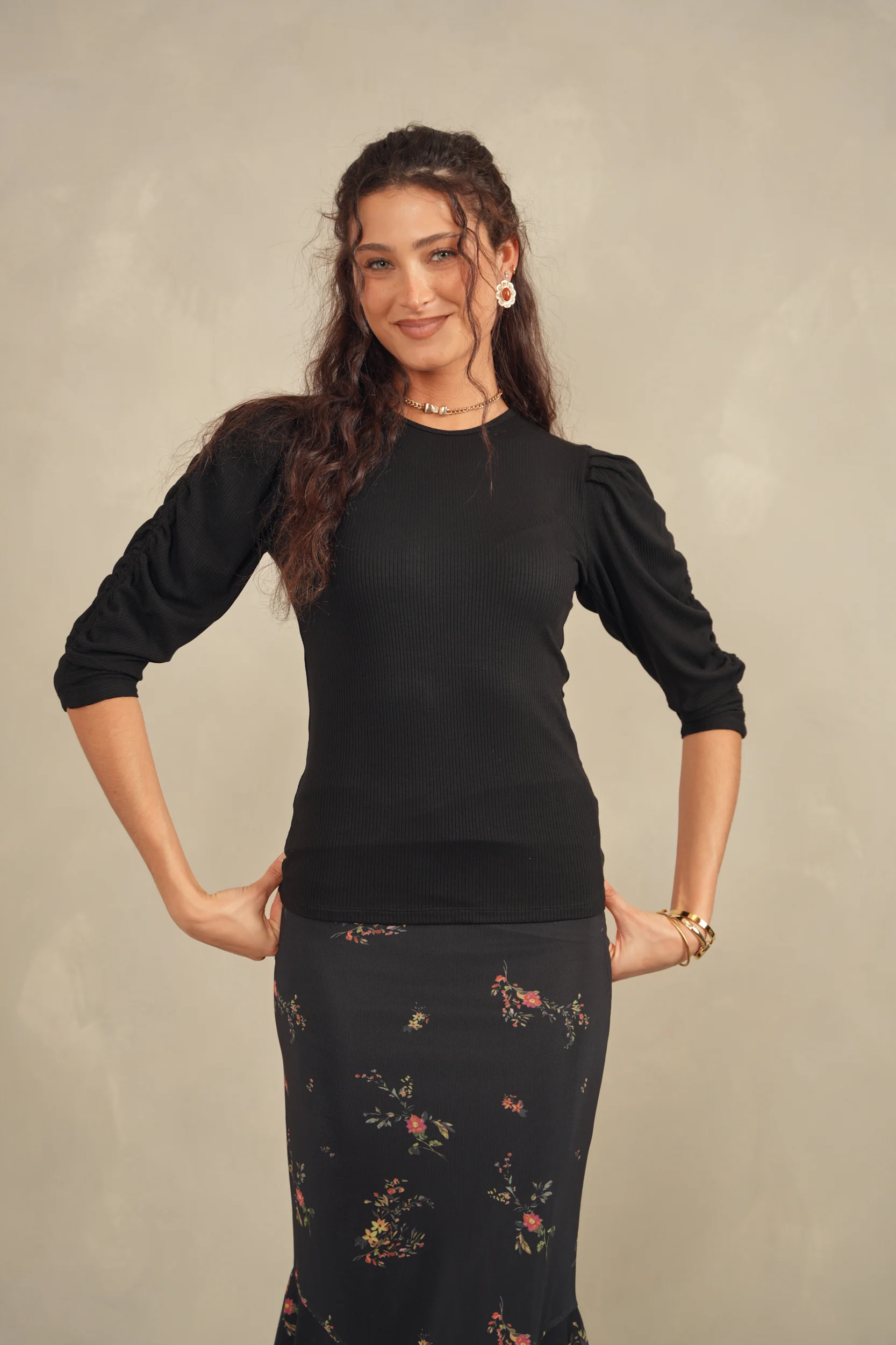 Ruched Sleeve Top - Image 8