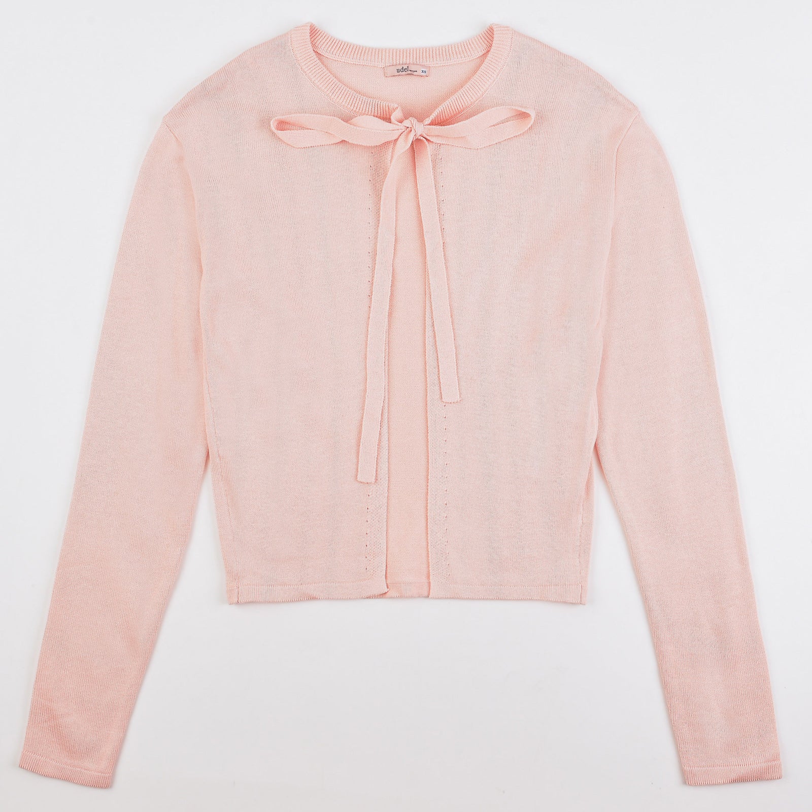 Knit Tie Cardigan - Image 4