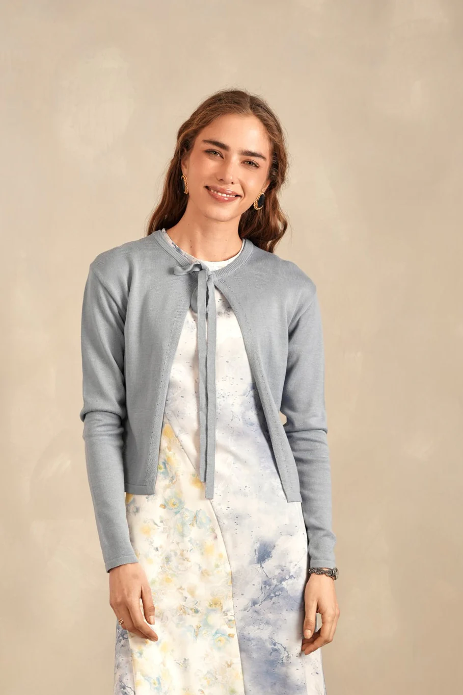 Knit Tie Cardigan - Image 8