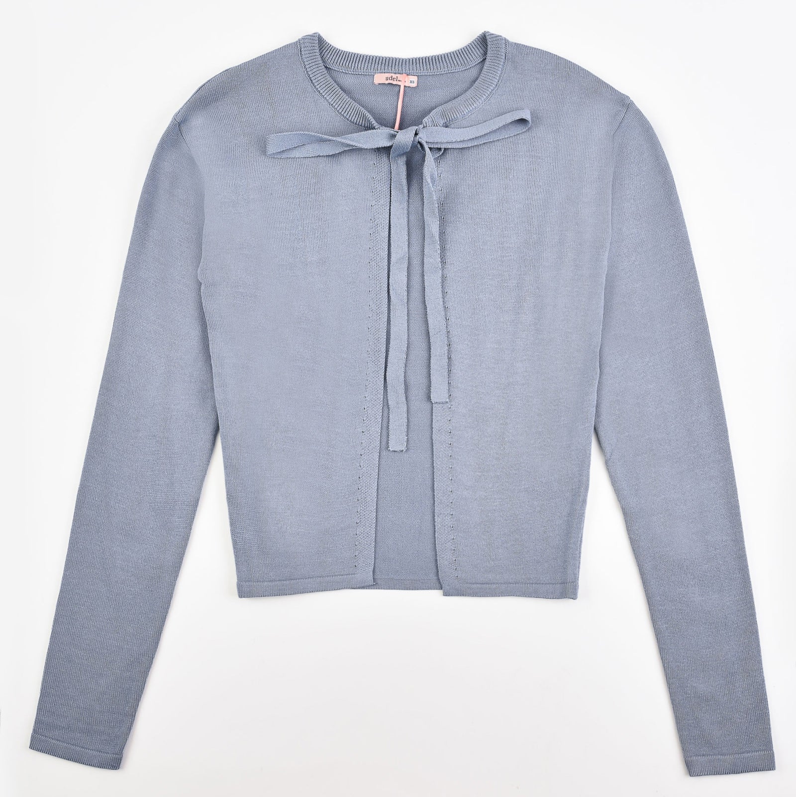 Knit Tie Cardigan - Image 9
