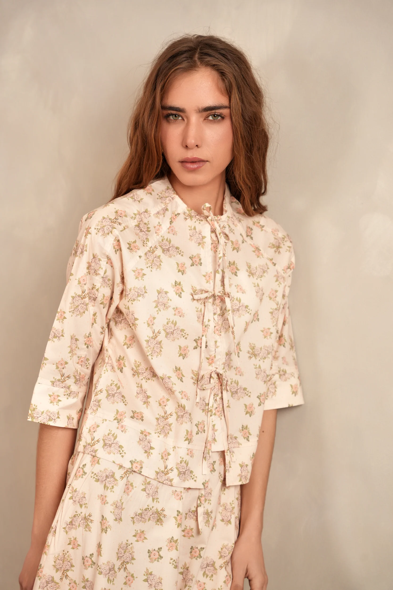 Boxy Fit Bow Tie Top