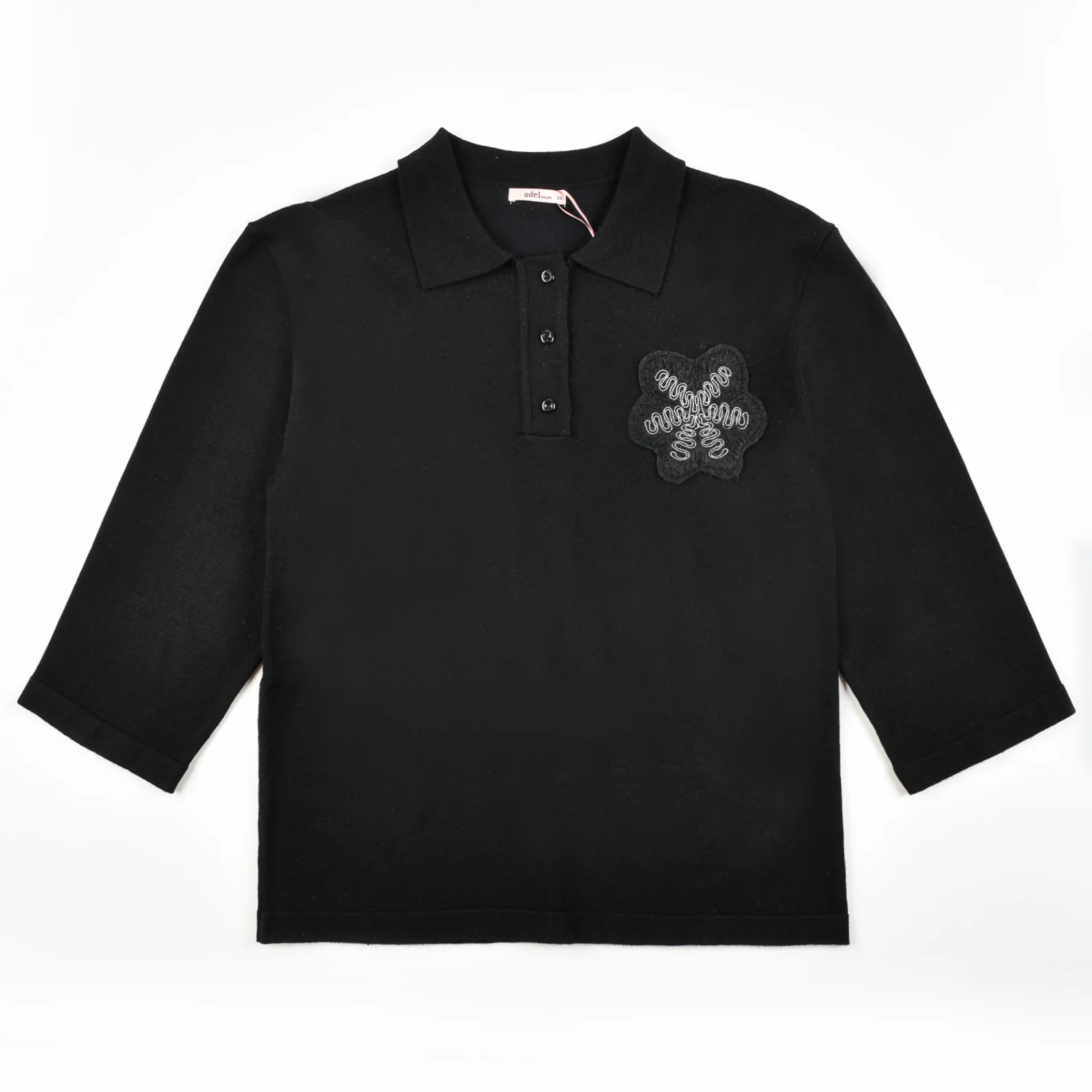 Thin Knit Polo Top - Image 4