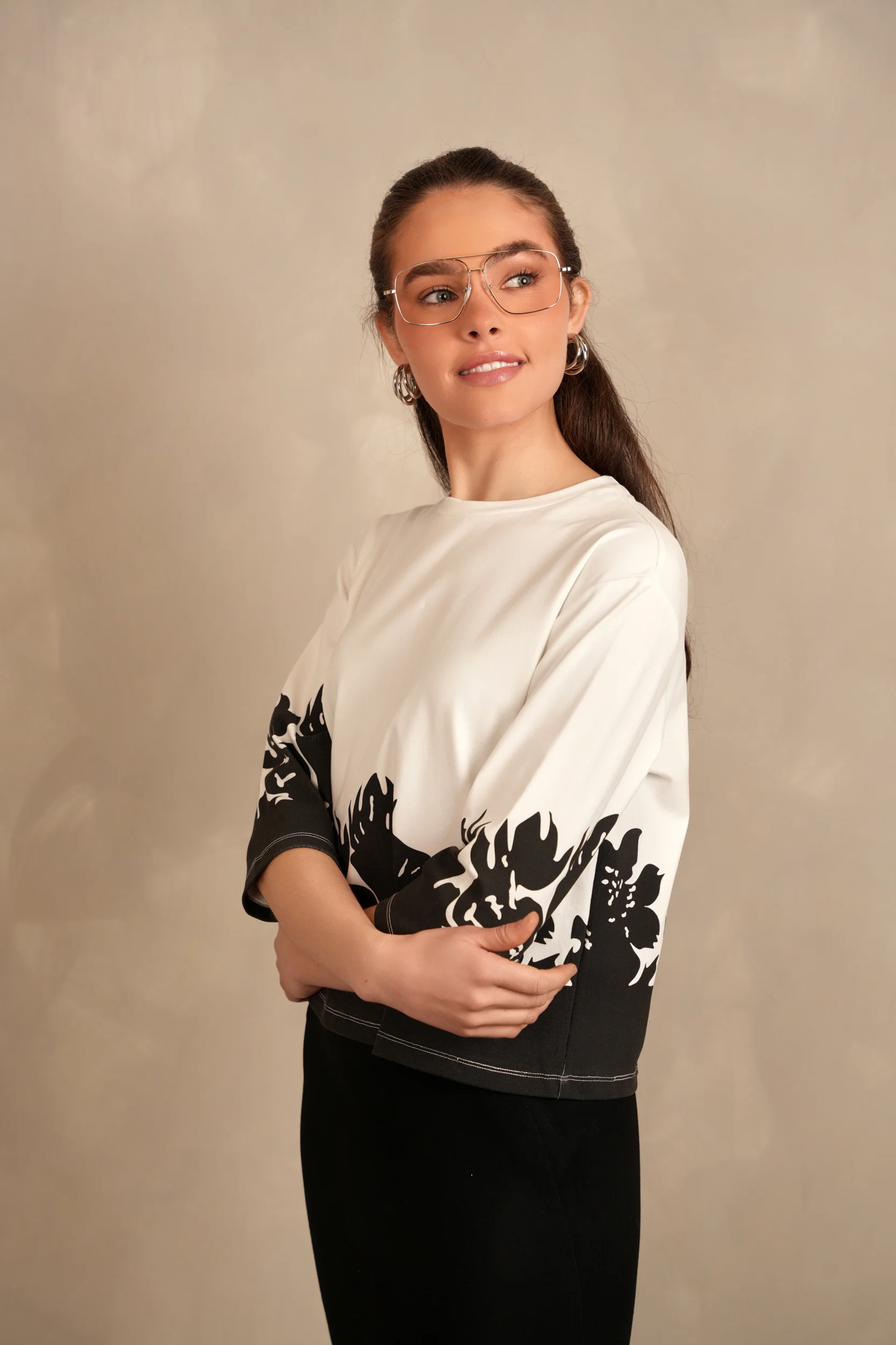 Boxy Printed Tee
