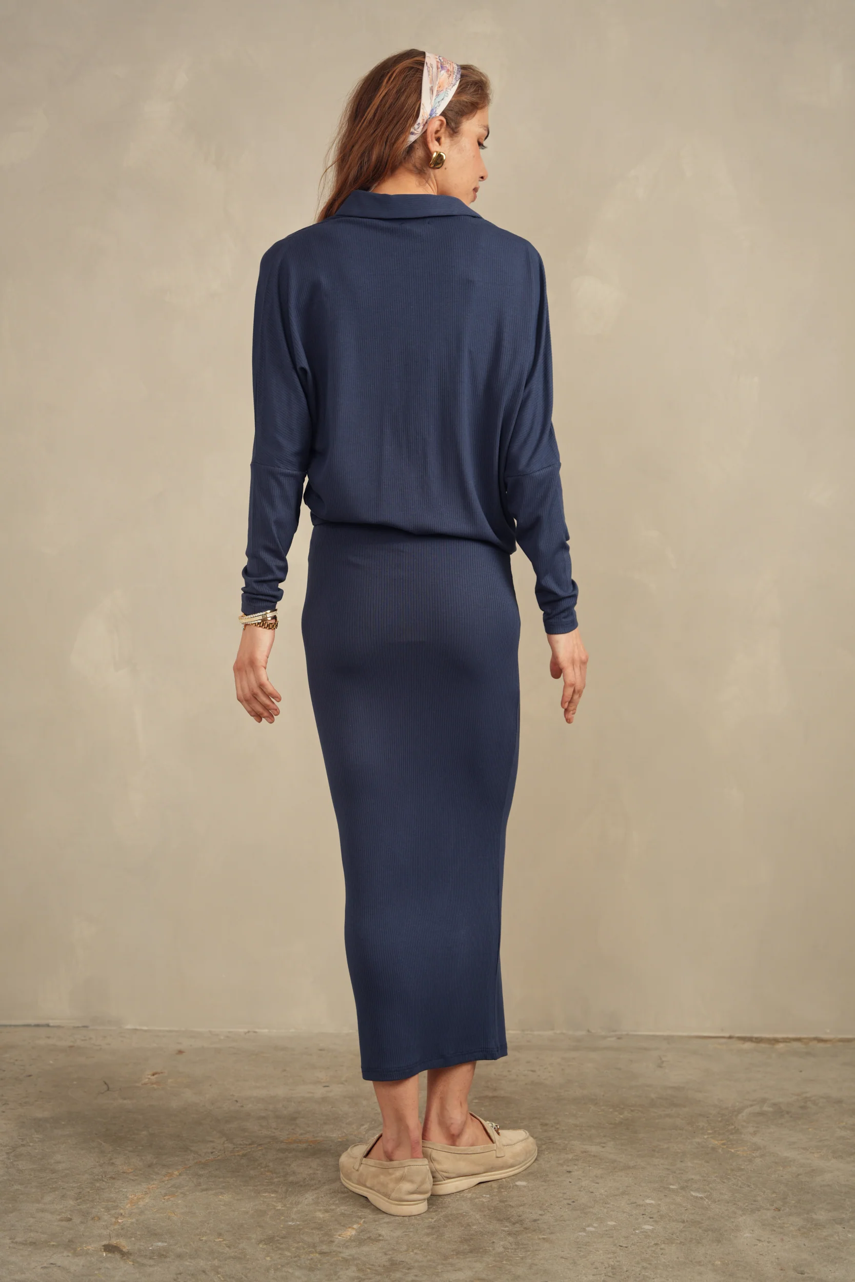 Soft Rib Dolman Sleeve Shirt - Image 11