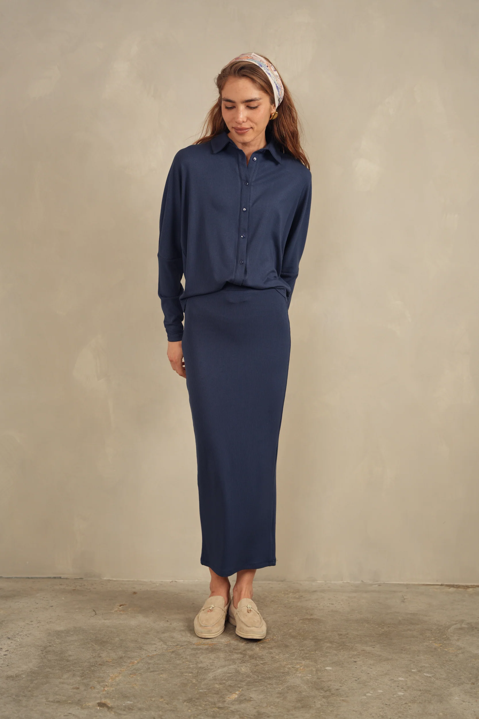 Soft Rib Dolman Sleeve Shirt - Image 13