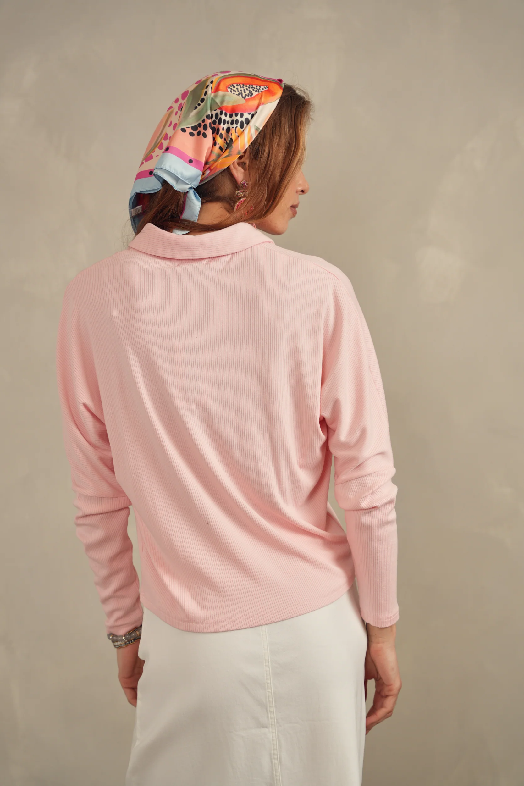 Soft Rib Dolman Sleeve Shirt - Image 15